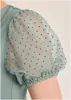 Dot Mesh Maxi Top - Iceberg Green sold by VENUS