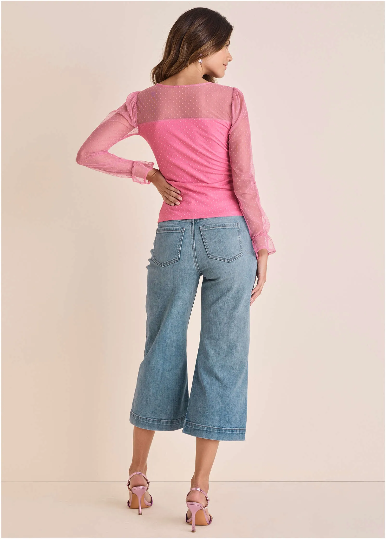 Dot Mesh Top - Polignac sold by VENUS product image thumbnail 3