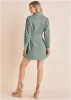 Pleated Shirt Dress - Iceberg Green sold by VENUS
