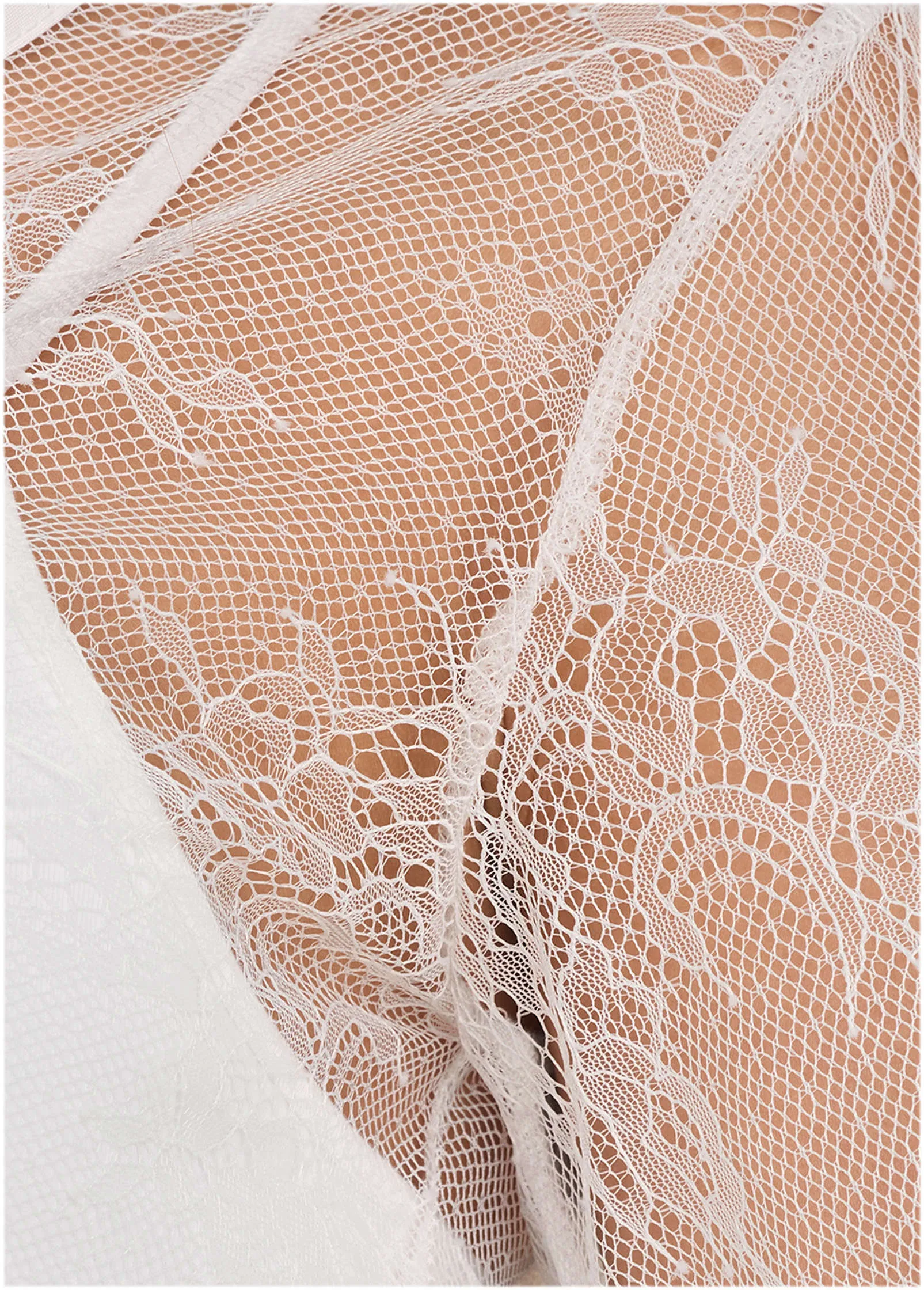 Lace Long Sleeve Top - White sold by VENUS product image thumbnail 4