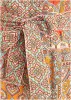 Linen Tie-Waist Romper - Medallion Golden Patchwork sold by VENUS