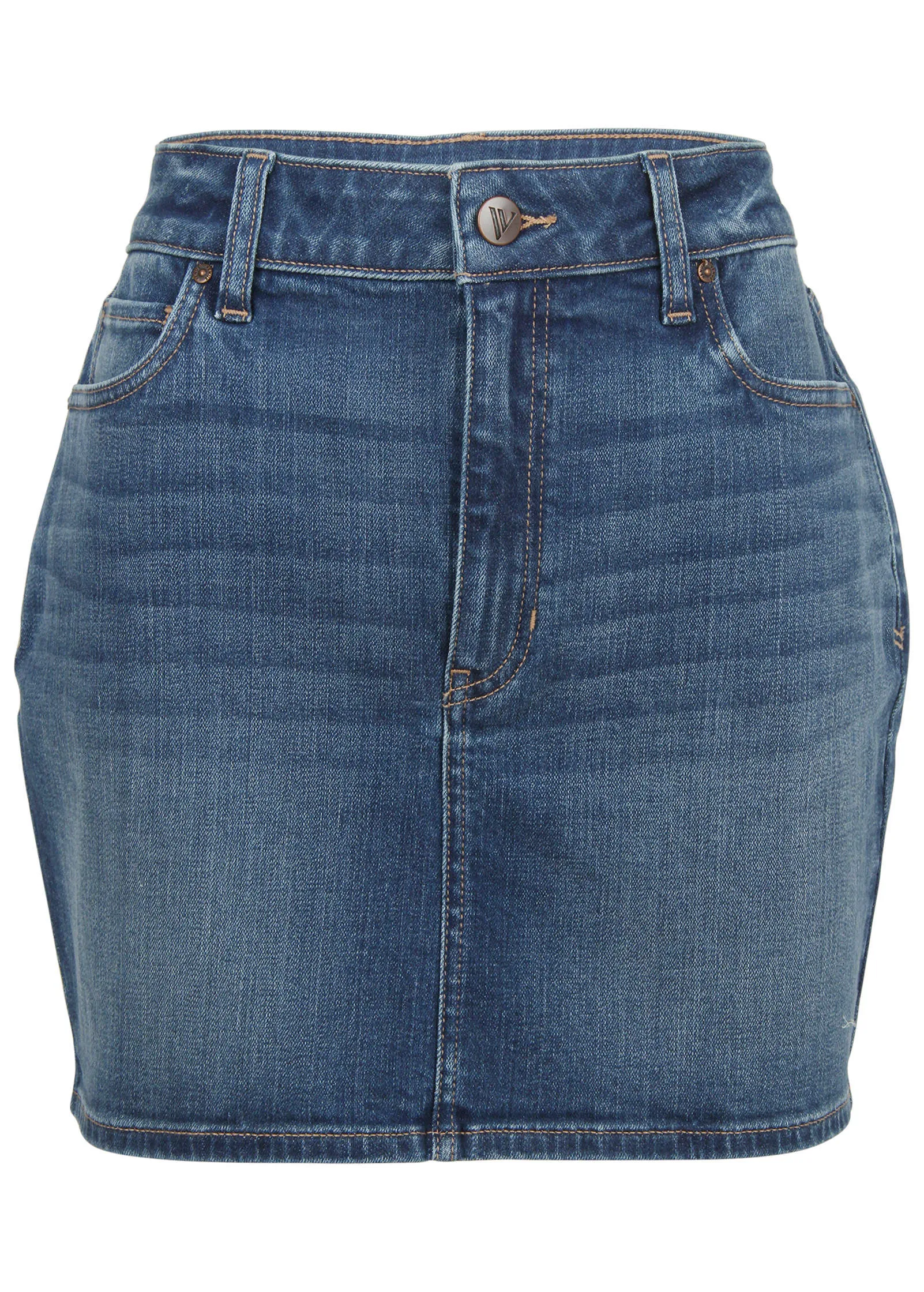 Denim Mini Skirt - Medium Wash sold by VENUS product image thumbnail 5