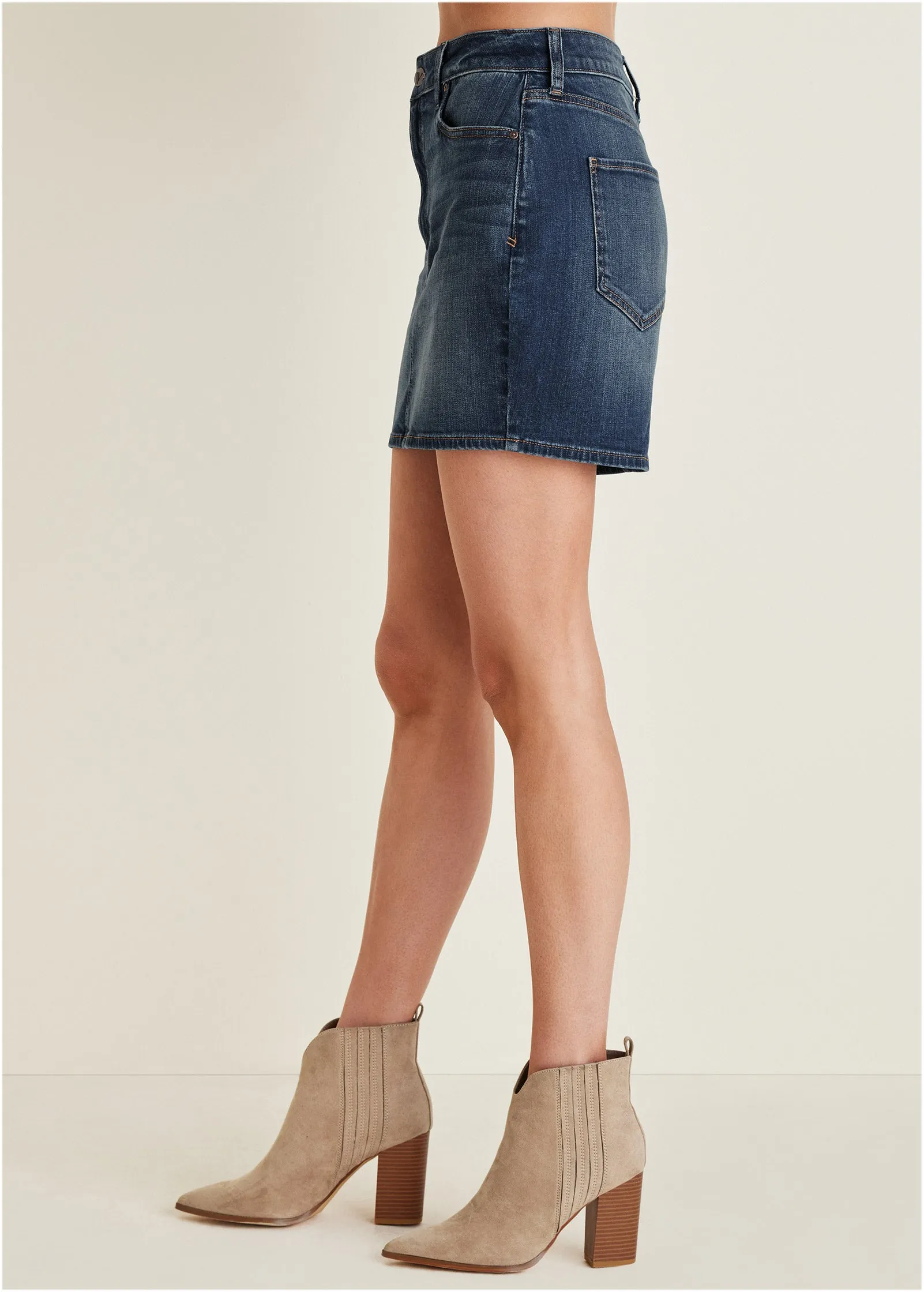 Denim Mini Skirt - Medium Wash sold by VENUS product image thumbnail 4