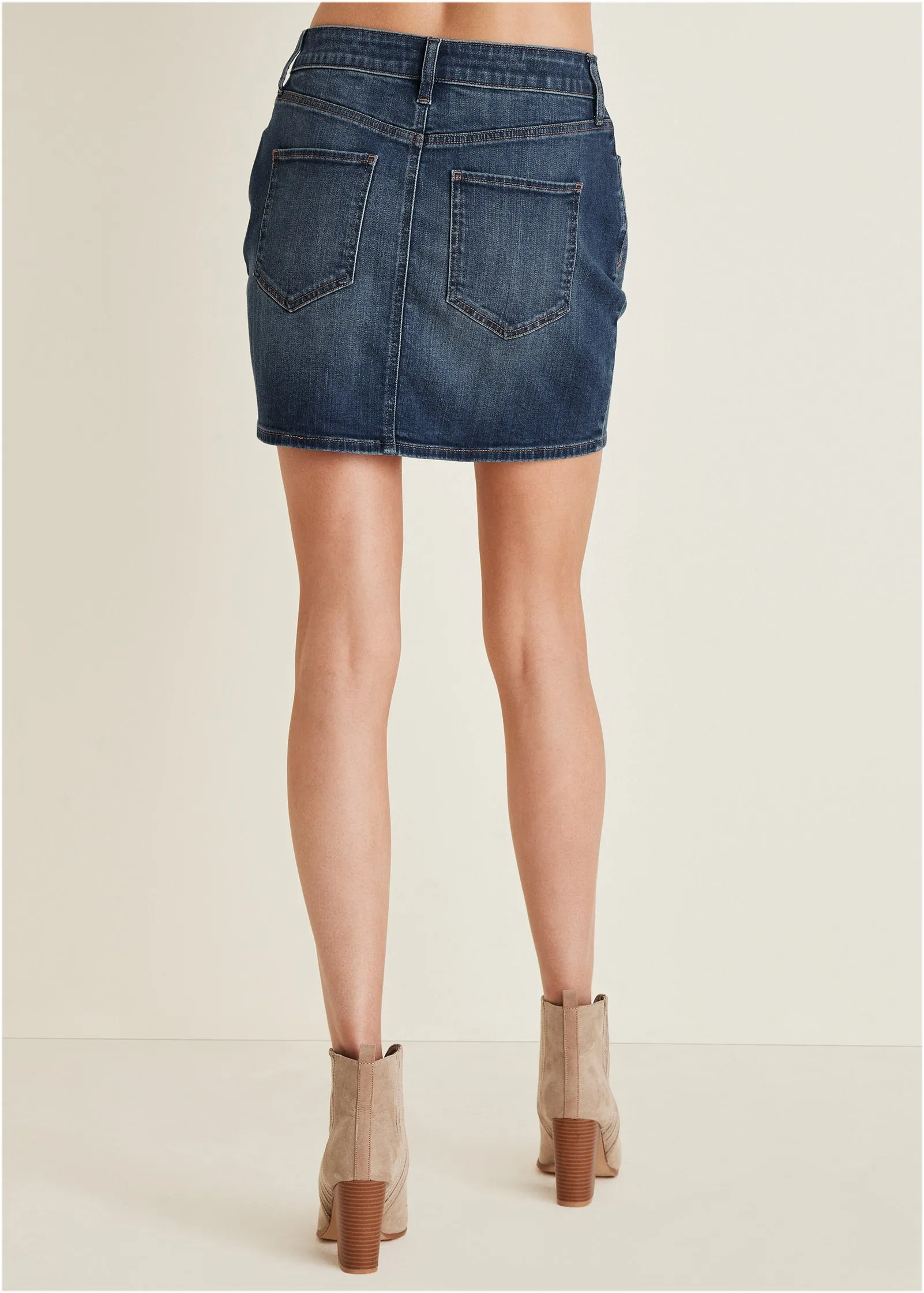 Denim Mini Skirt - Medium Wash sold by VENUS product image thumbnail 3
