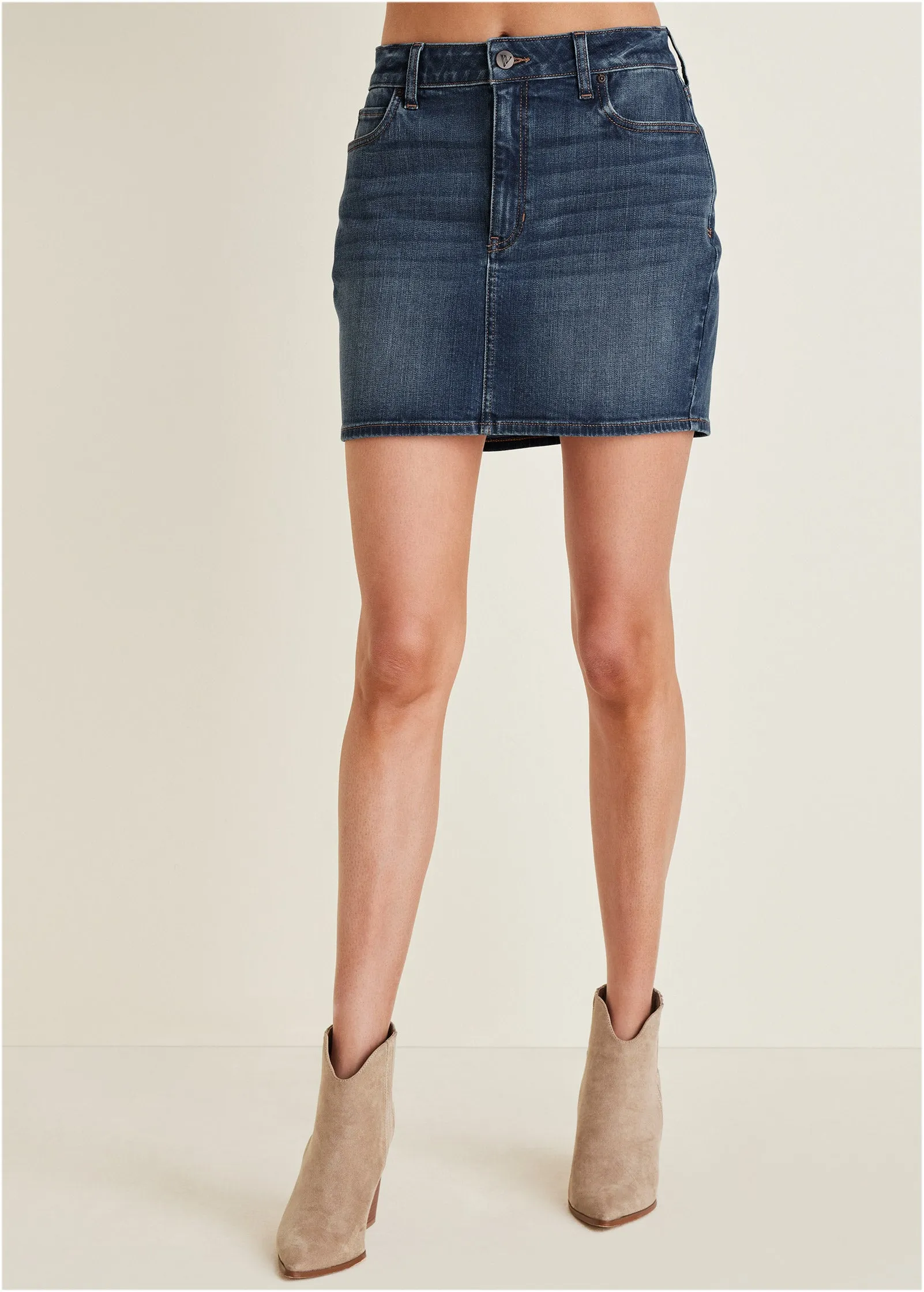 Denim Mini Skirt - Medium Wash sold by VENUS product image thumbnail 2
