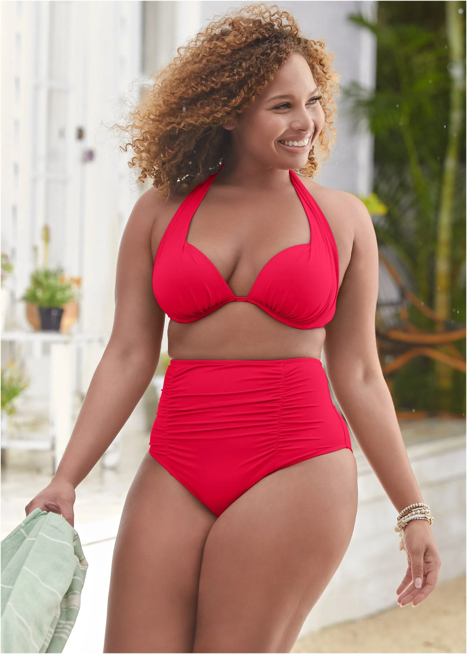 Marilyn Push-Up Halter Top - Red Hot sold by VENUS product image thumbnail 4