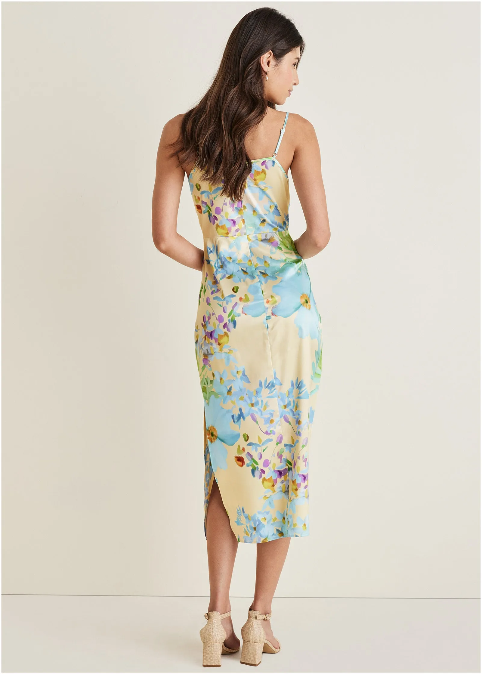 Cowl Neck Slip Dress - Coquette Bouquet sold by VENUS product image thumbnail 2