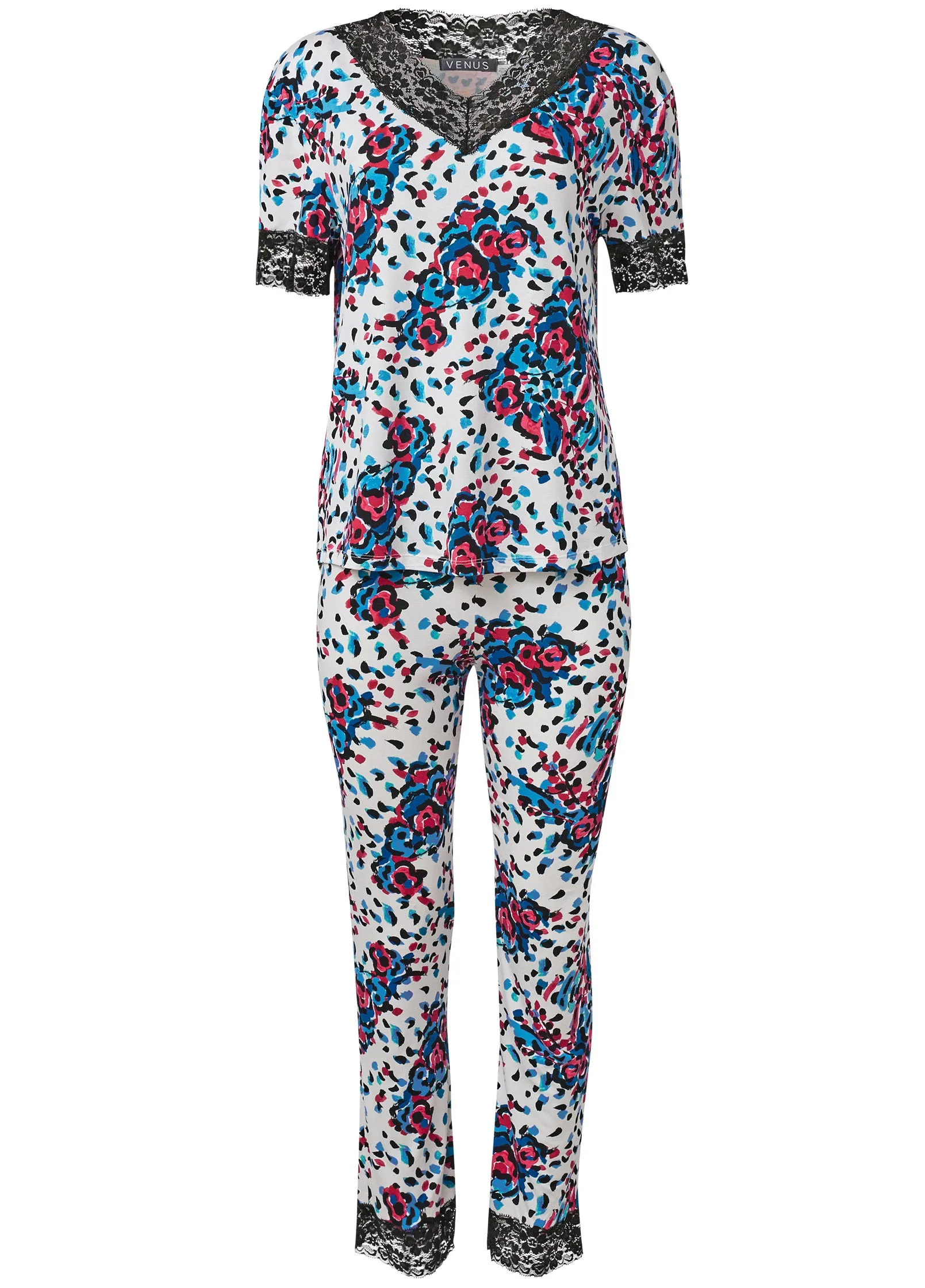 Tee And Pants Pajama Set - Bloom Beauty sold by VENUS product image thumbnail 5