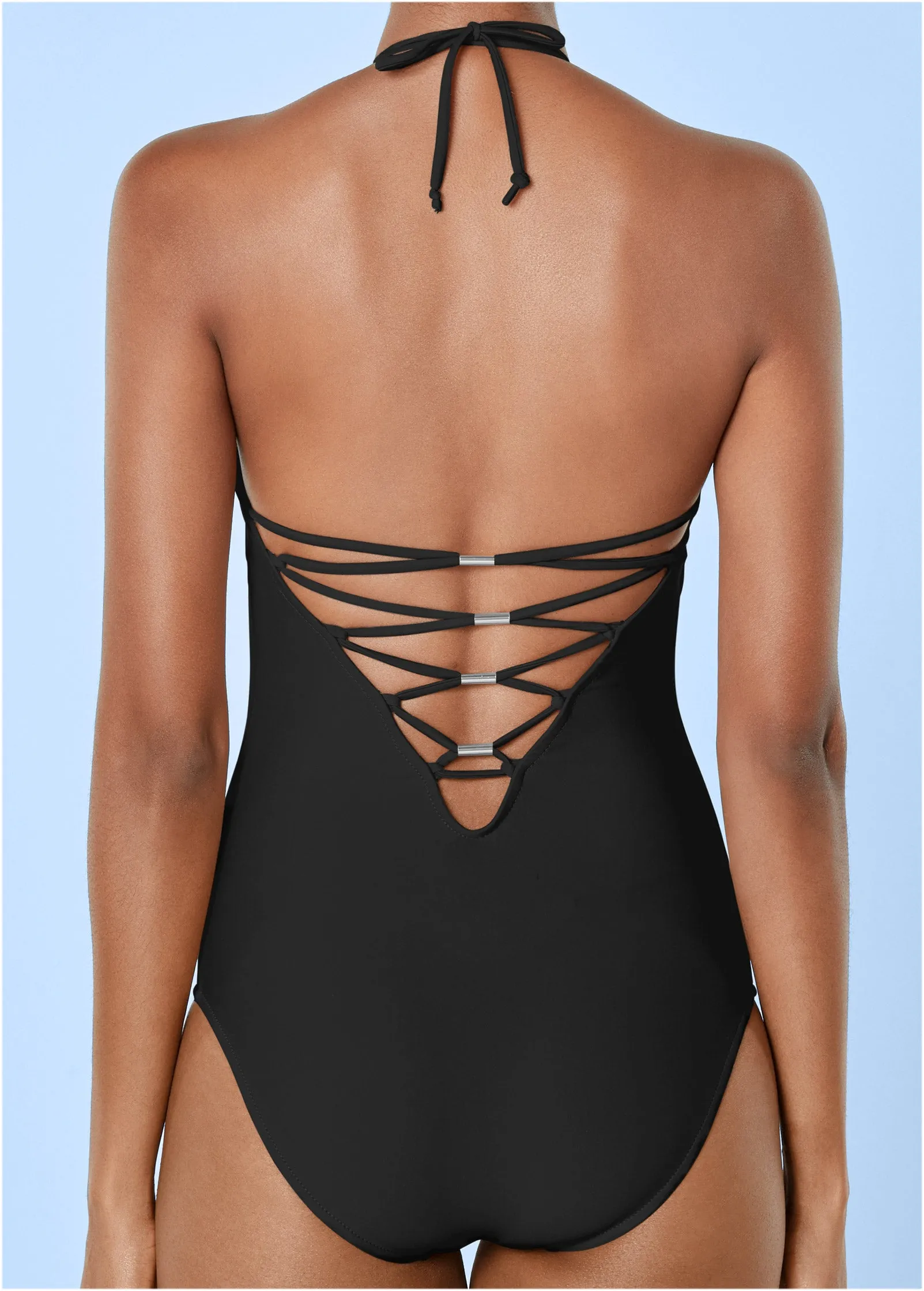 Strappy Back One-Piece - Black Beauty sold by VENUS product image thumbnail 4
