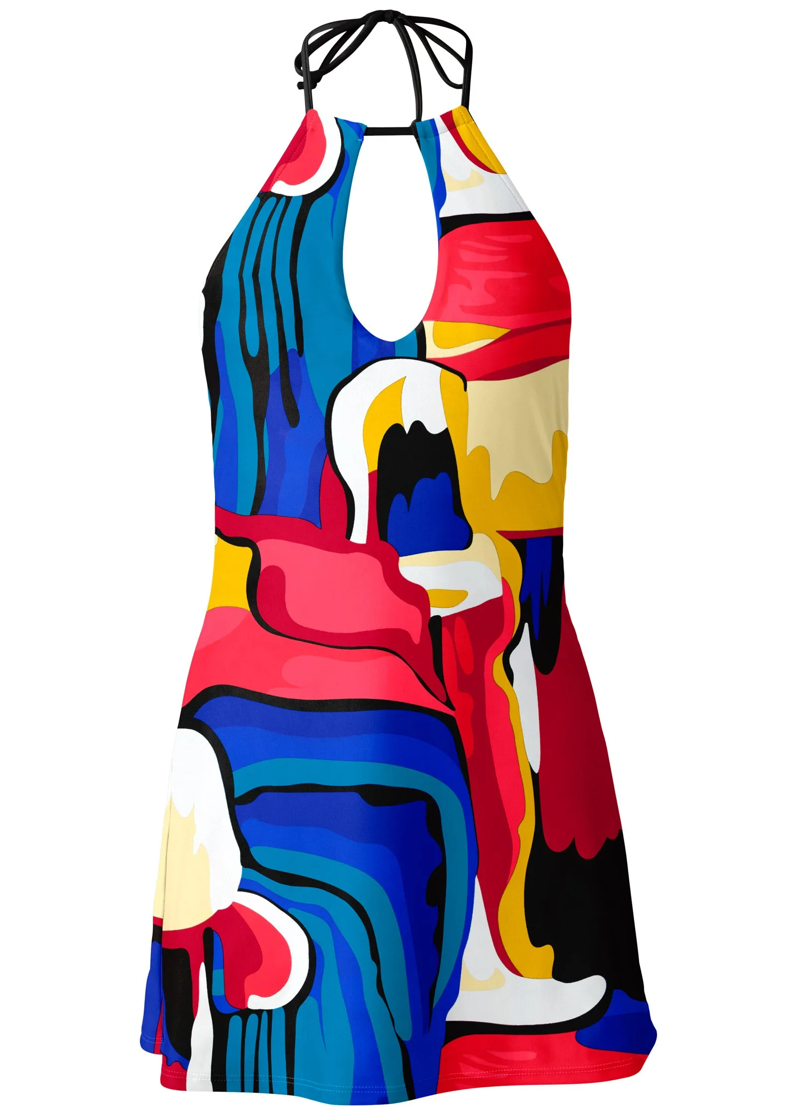 High Neck Swim Dress - Abstract Swirl sold by VENUS product image thumbnail 5