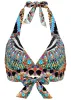 Anguilla Halter Bikini Top - Mirrored Jungle sold by VENUS