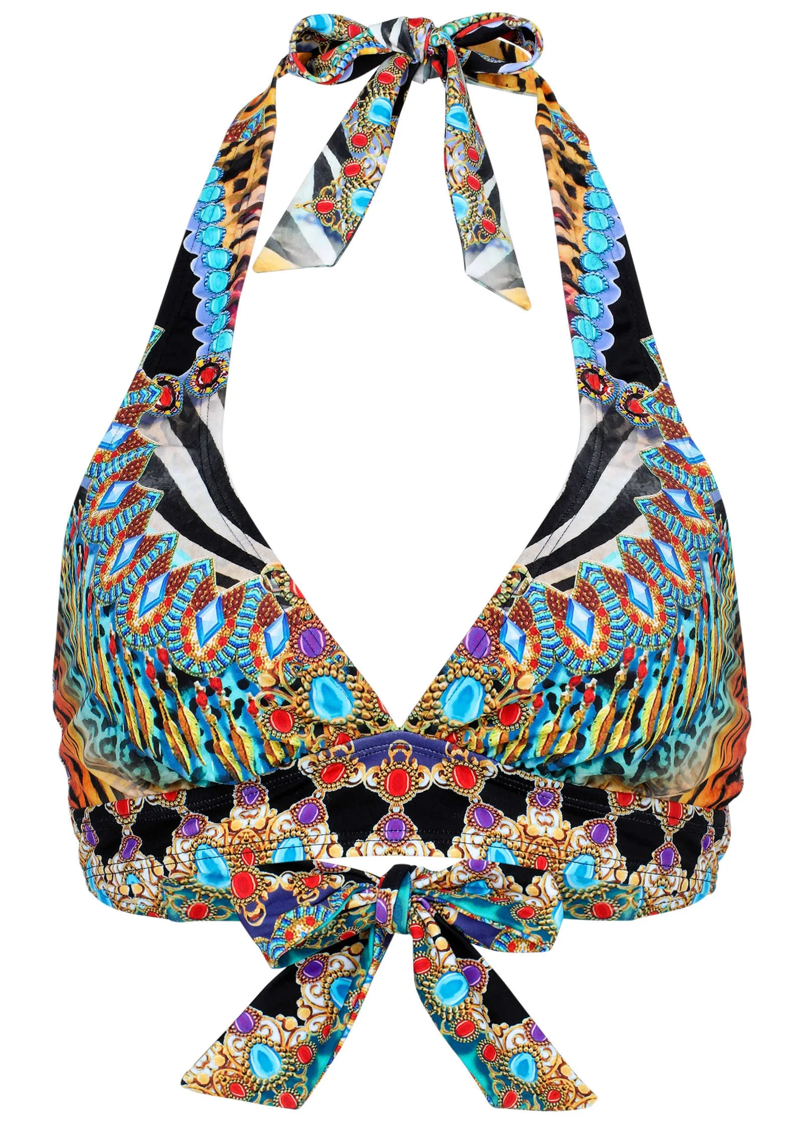 Anguilla Halter Bikini Top - Mirrored Jungle sold by VENUS product image thumbnail 3