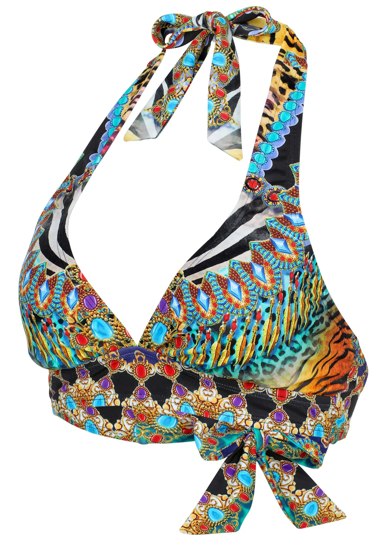 Anguilla Halter Bikini Top - Mirrored Jungle sold by VENUS product image thumbnail 2