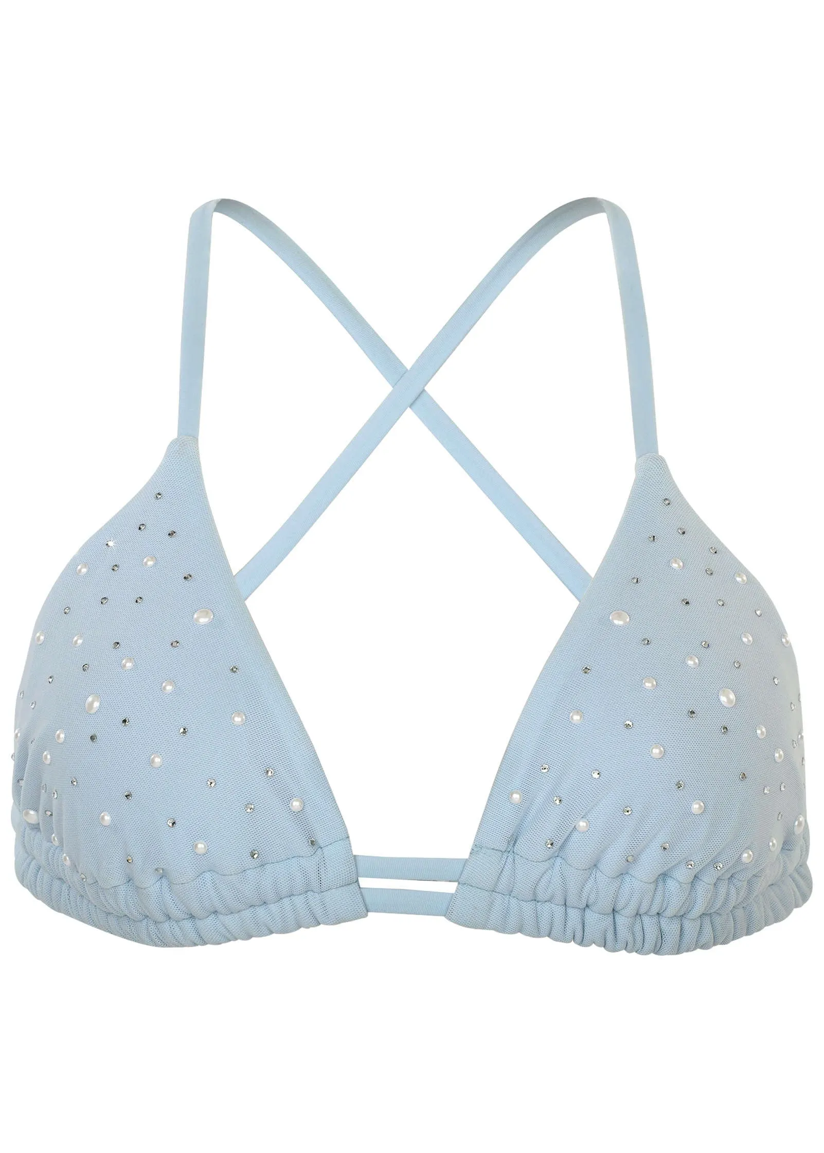 Embellished Bikini Top - Light Blue sold by VENUS product image thumbnail 4