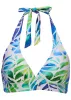 Anguilla Halter Bikini Top - Ombre Block Leaves sold by VENUS