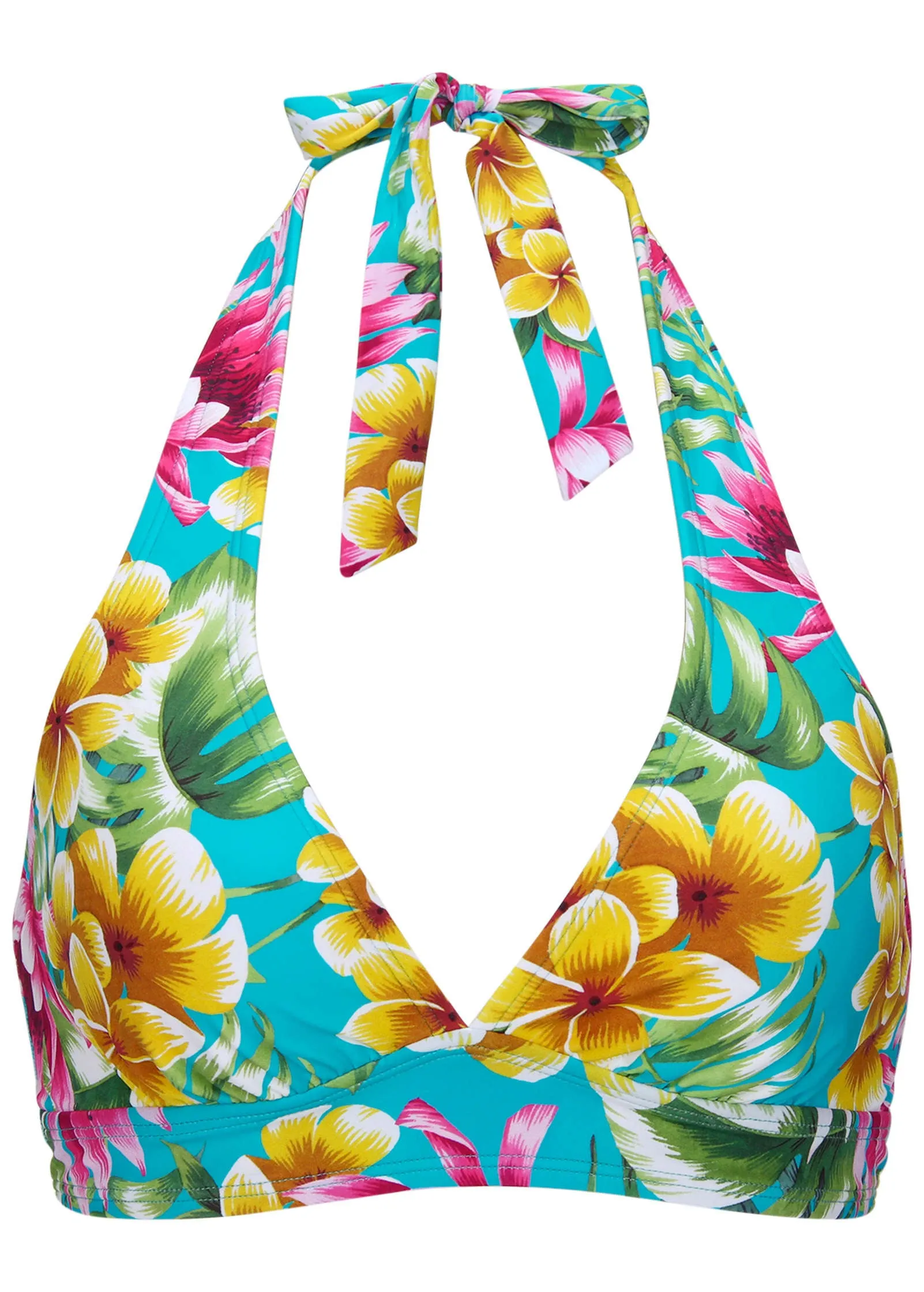 Anguilla Halter Bikini Top - Highlighted Tropic sold by VENUS product image thumbnail 3