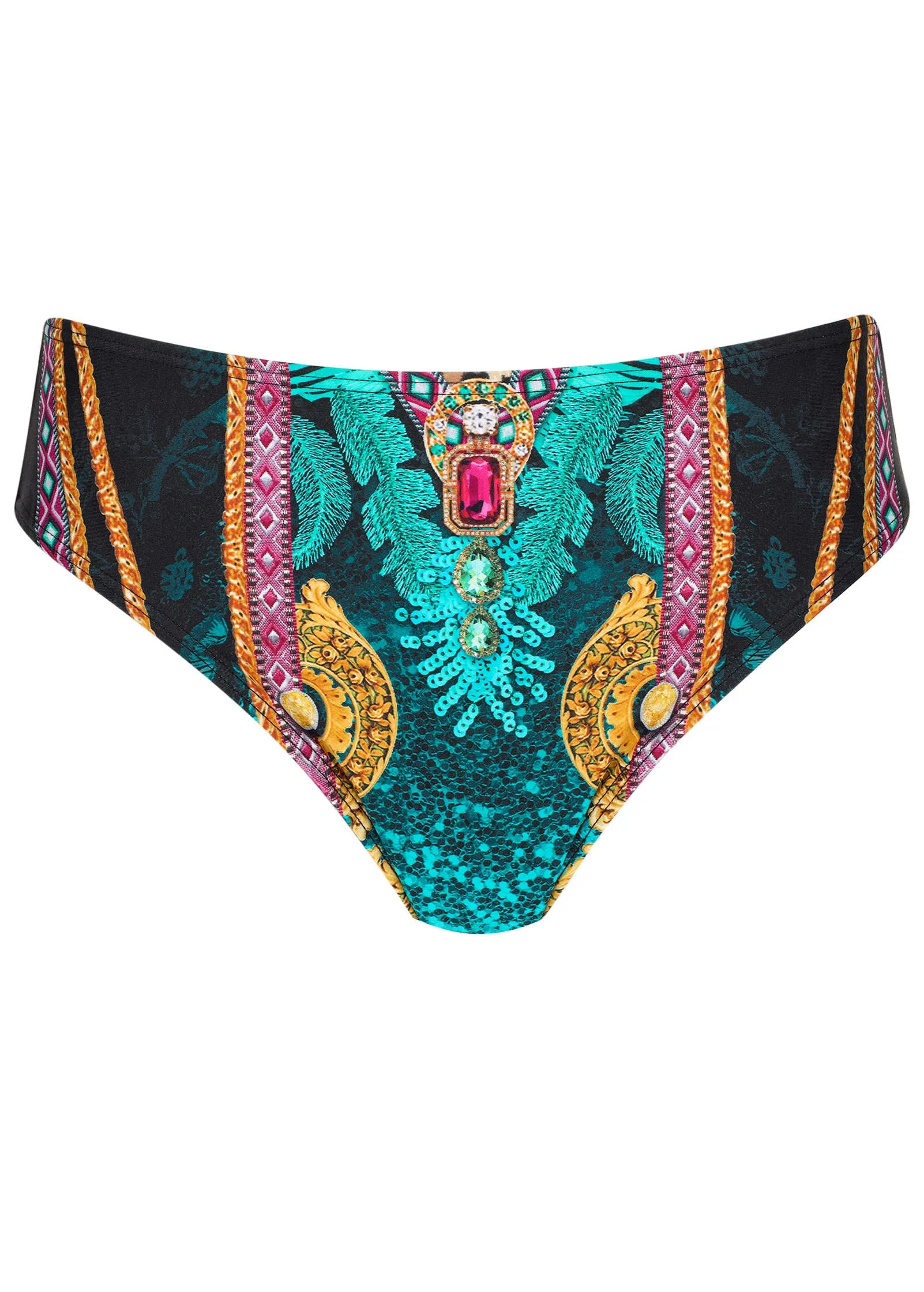 Fiji Moderate Bikini Bottom - Jungle Beauty sold by VENUS product image thumbnail 3