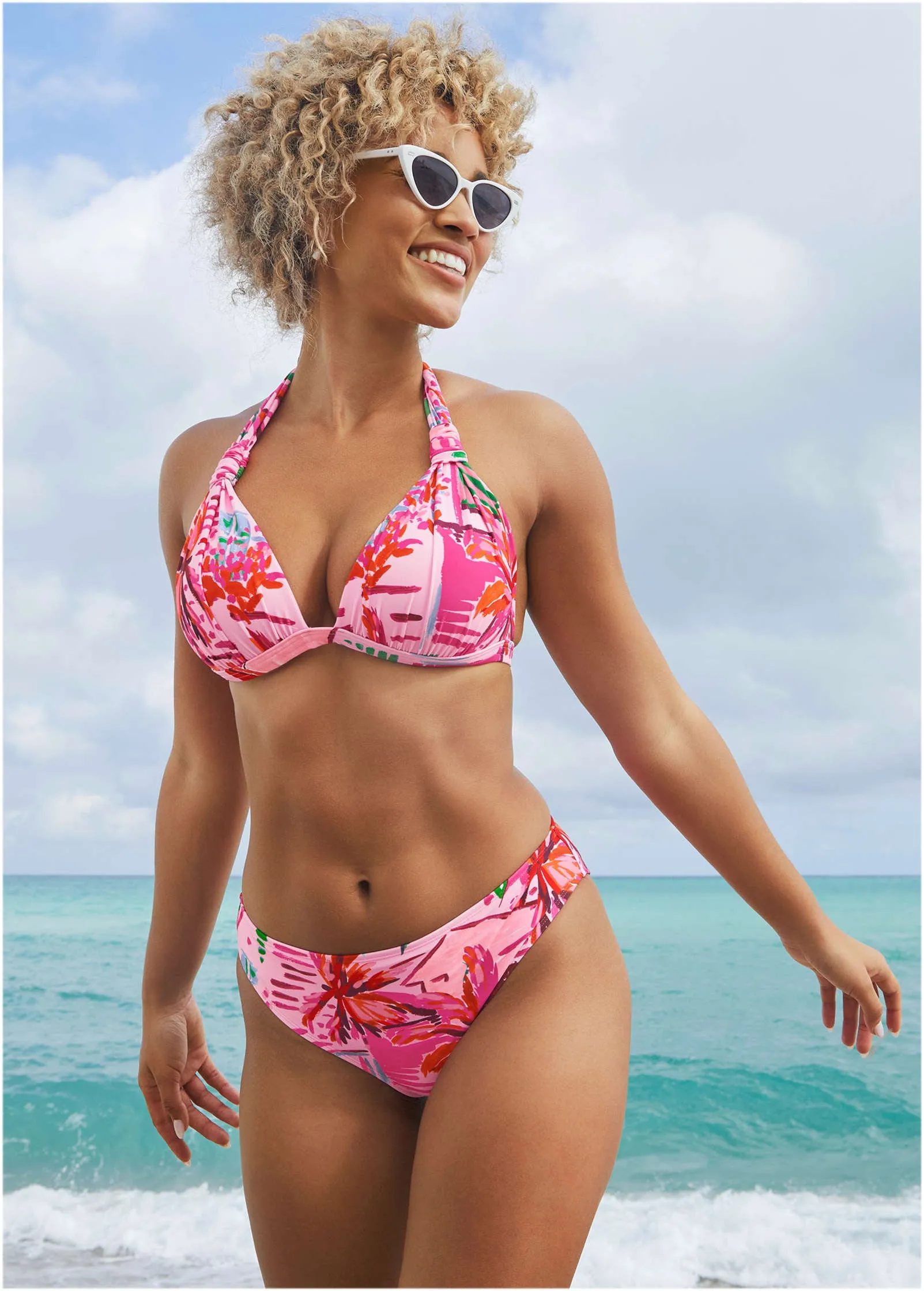Goddess Push-Up Bikini Top - Seaside Escape sold by VENUS