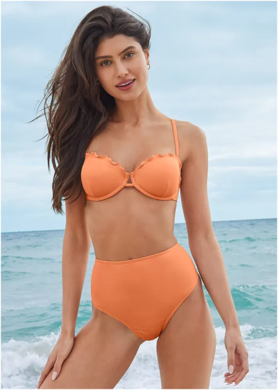 Bermuda Bikini Top - Cantaloupe sold by VENUS