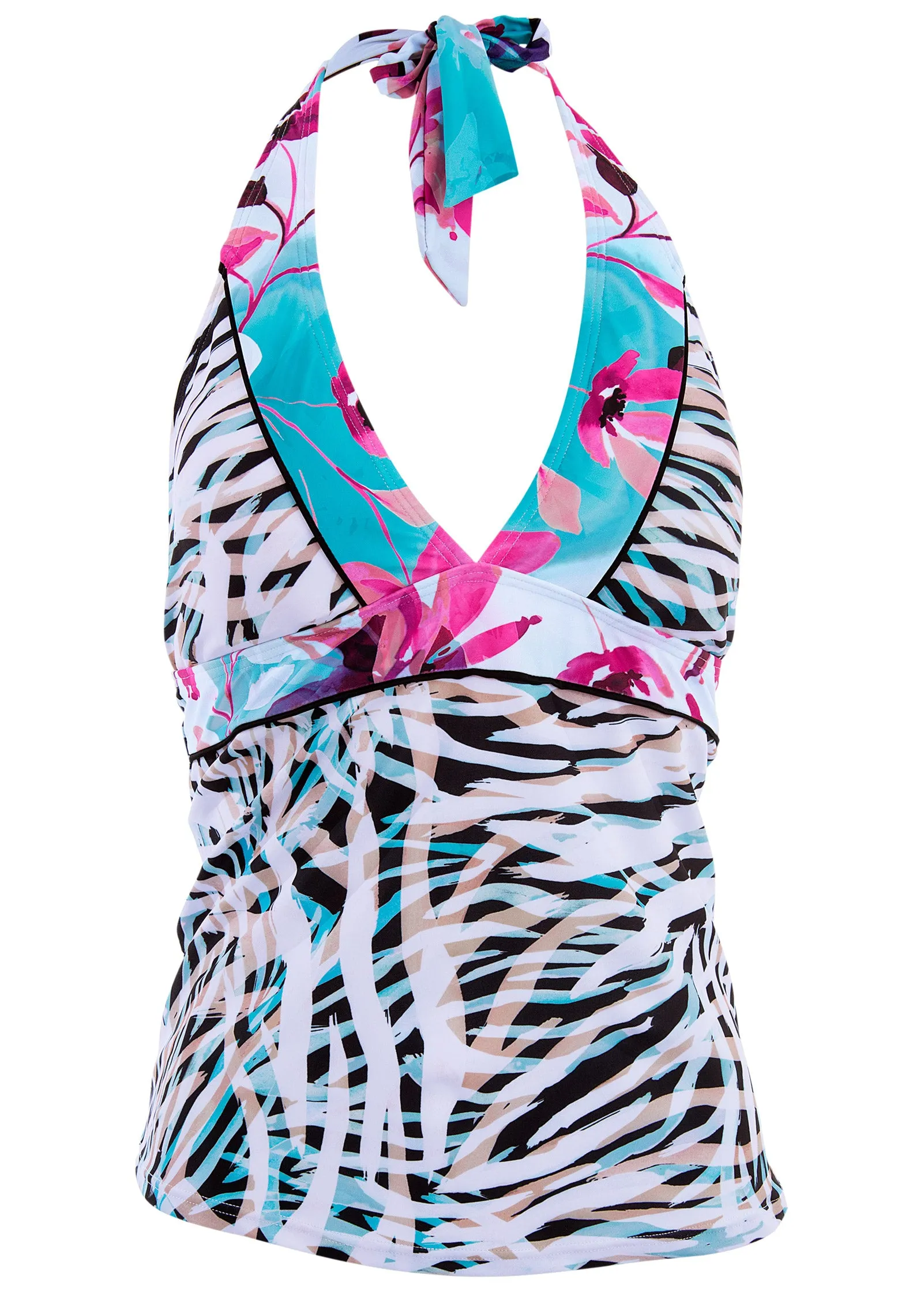 Athens Halter Tankini - Lush Zebra sold by VENUS product image thumbnail 3
