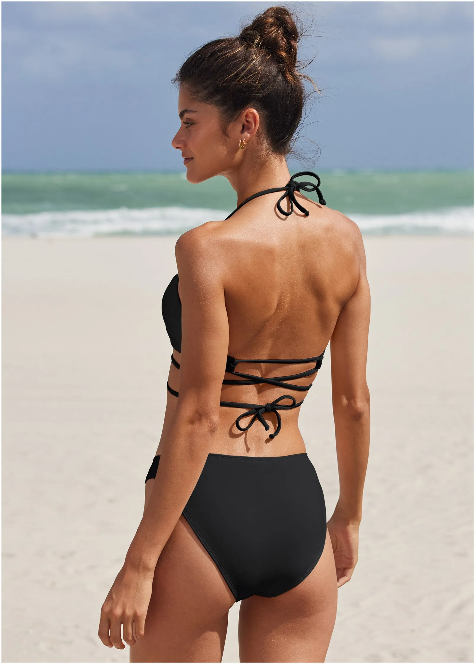 Honolulu Midi Bikini Bottom - Black Beauty sold by VENUS product image thumbnail 2
