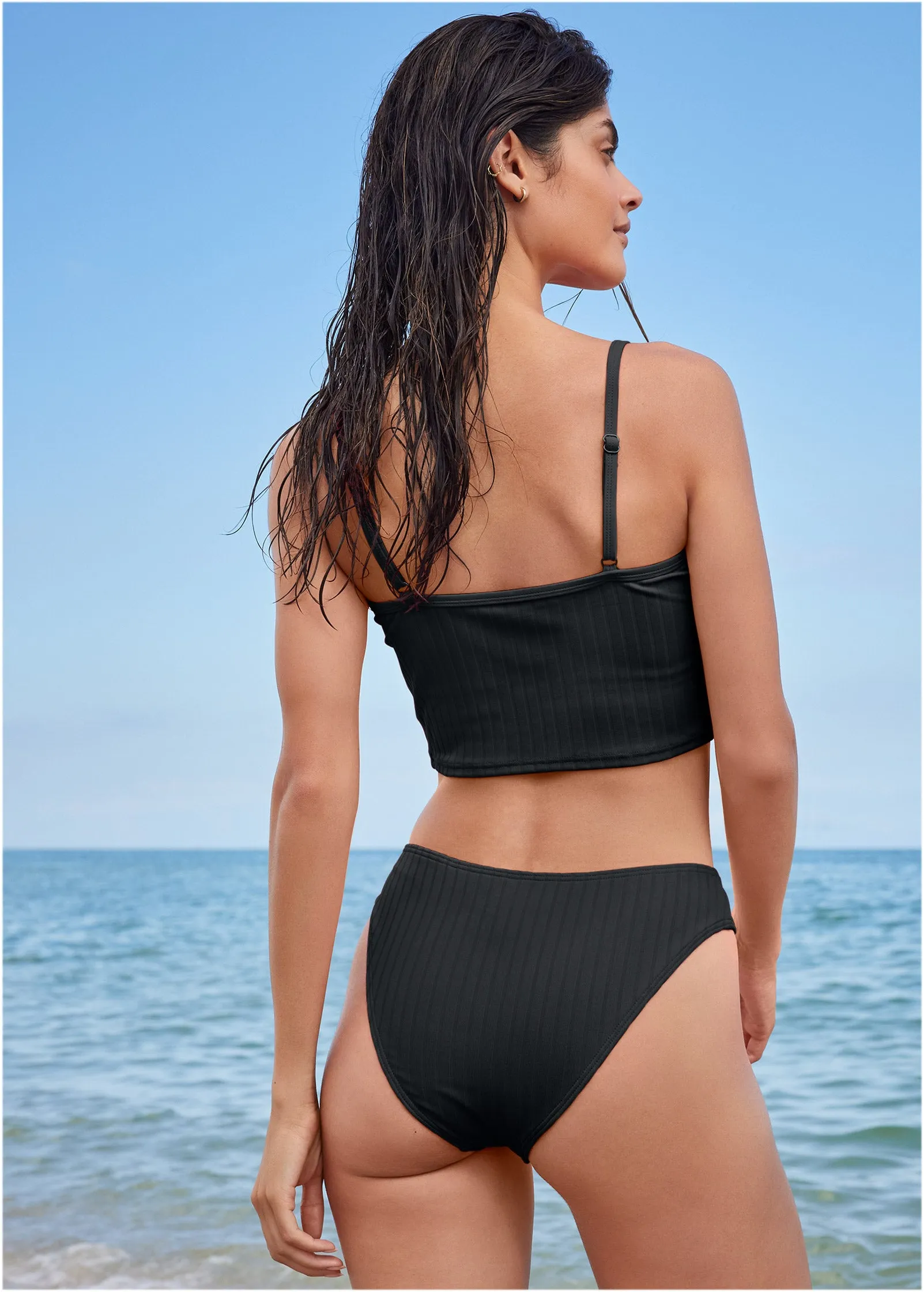 Superrib Havana Midi Bottom - Black Beauty sold by VENUS product image thumbnail 2