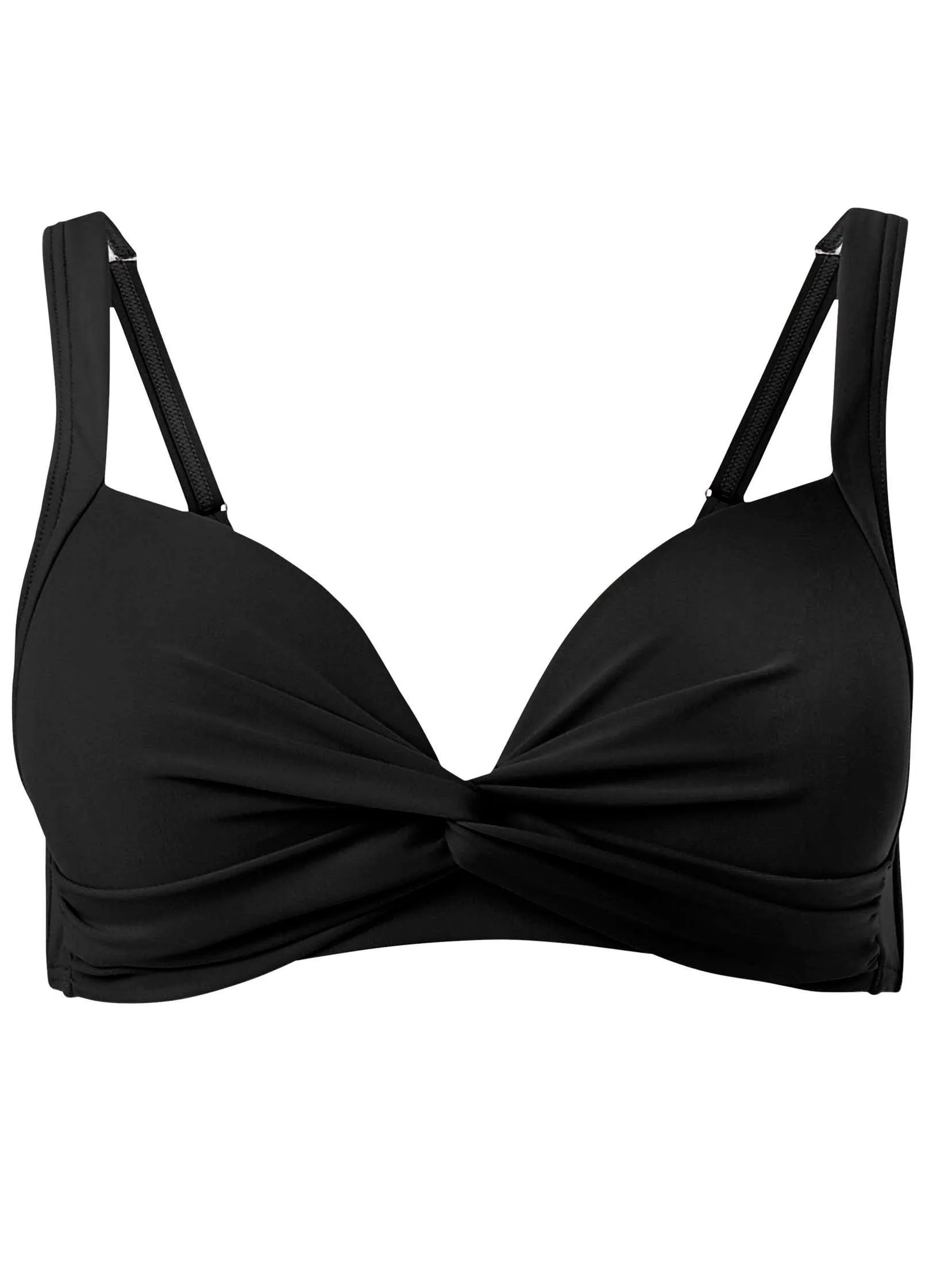 St Lucia Twist Bikini Top - Black Beauty sold by VENUS product image thumbnail 3