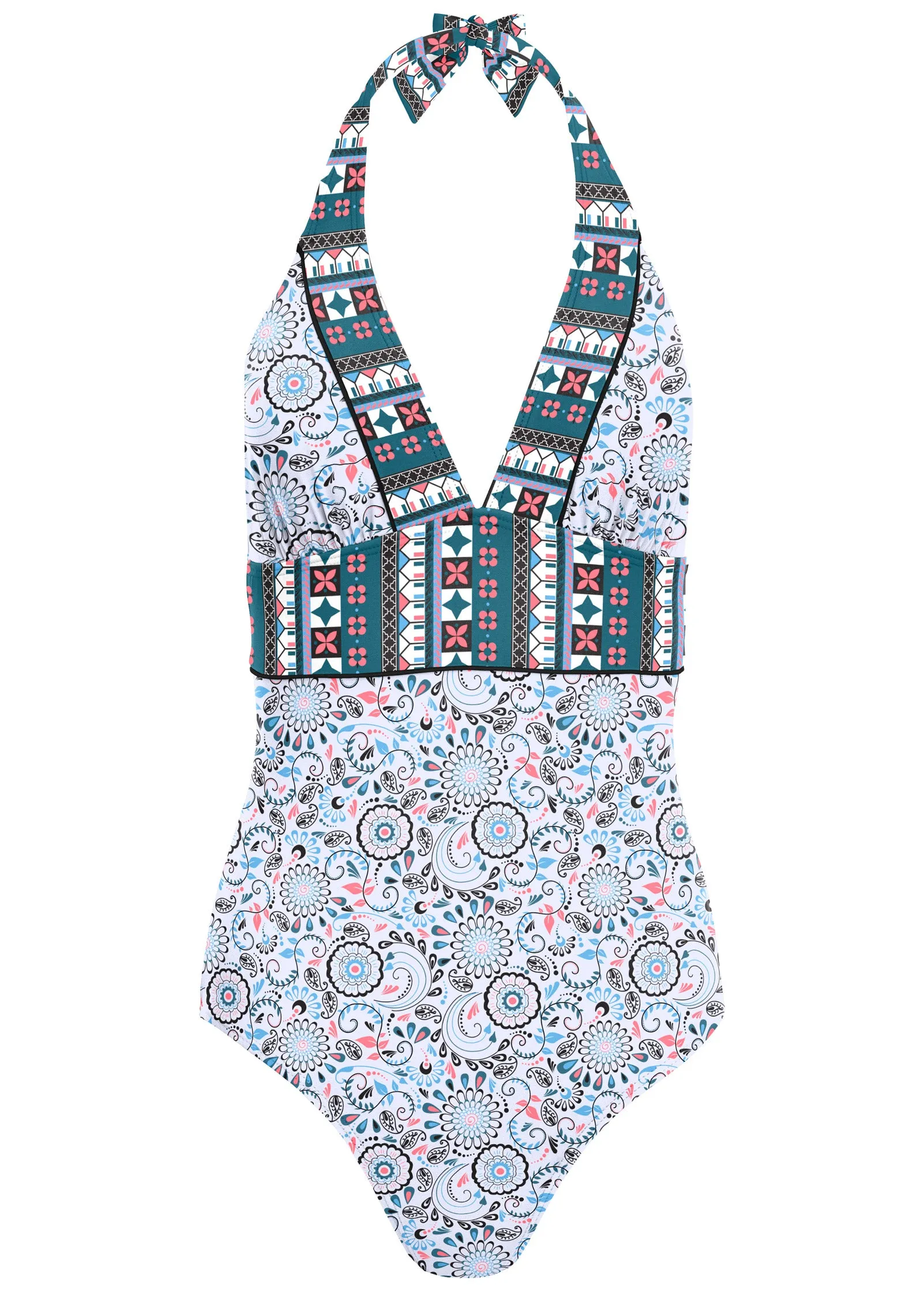 Athens One-Piece Swimsuit - Lotus Flowers sold by VENUS product image thumbnail 3