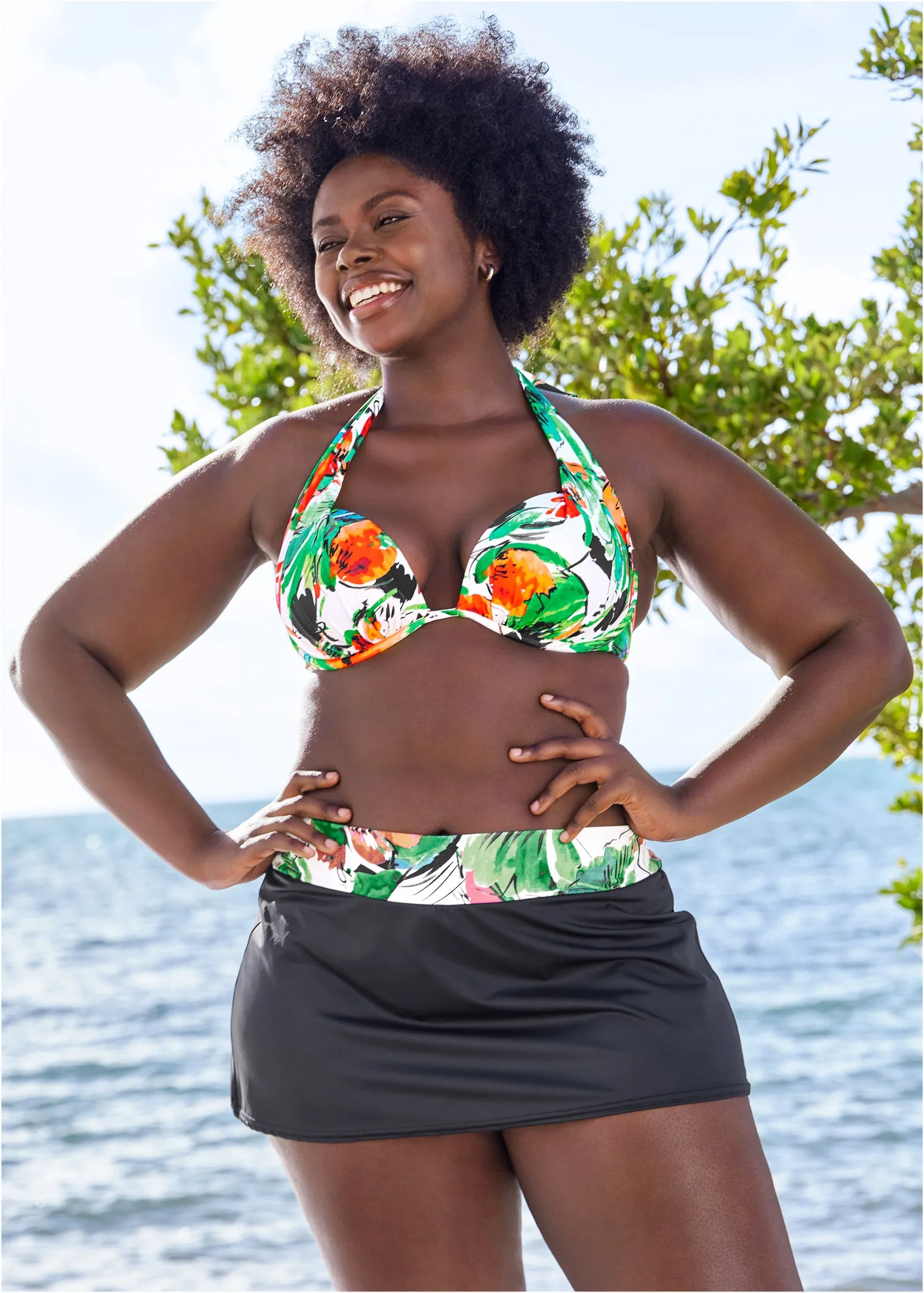 Aruba Swim Bikini Skirt - Passionate Florals sold by VENUS product image thumbnail 4