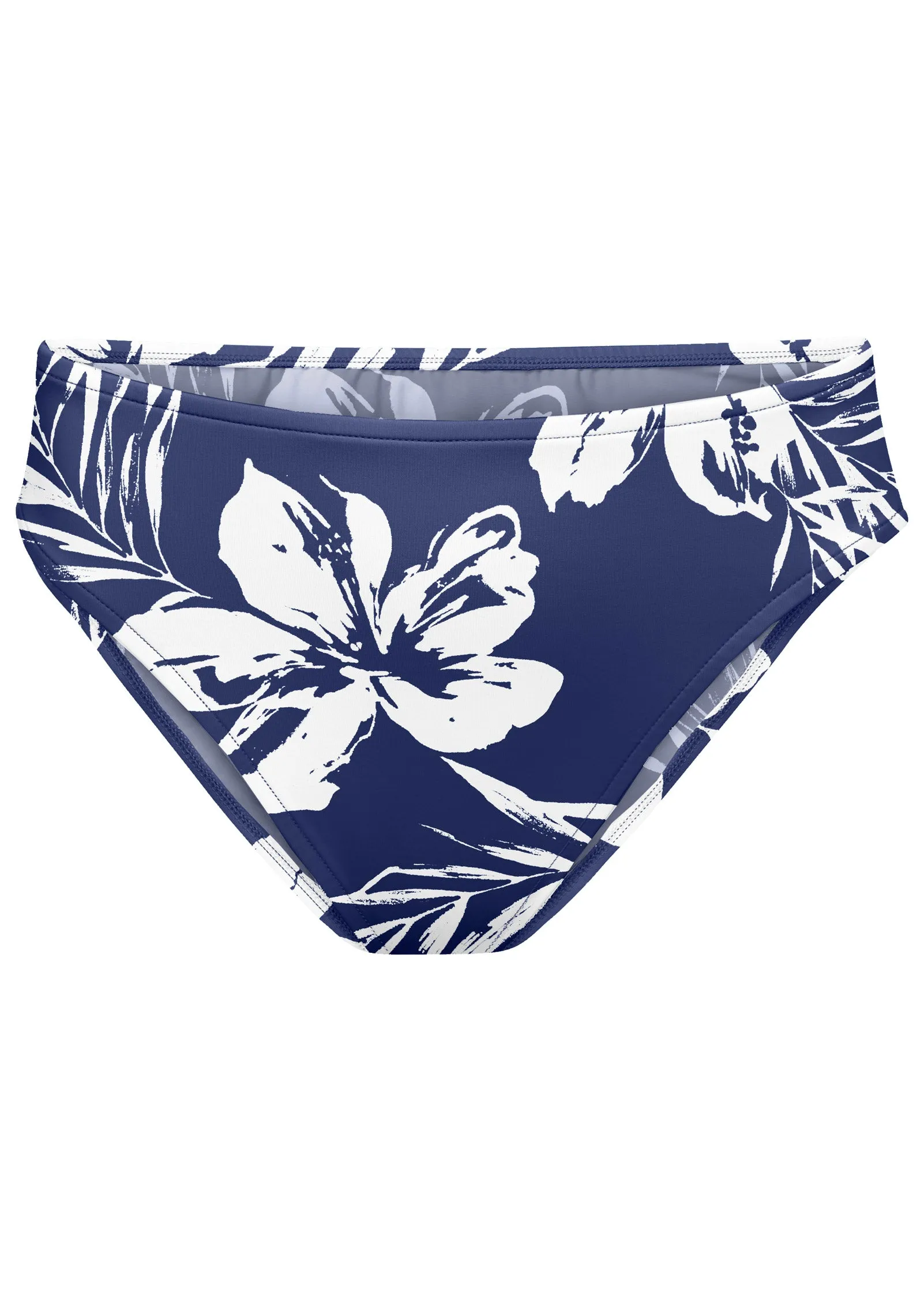 Fiji Moderate Bikini Bottom - Navy Blue Hibiscus sold by VENUS product image thumbnail 2