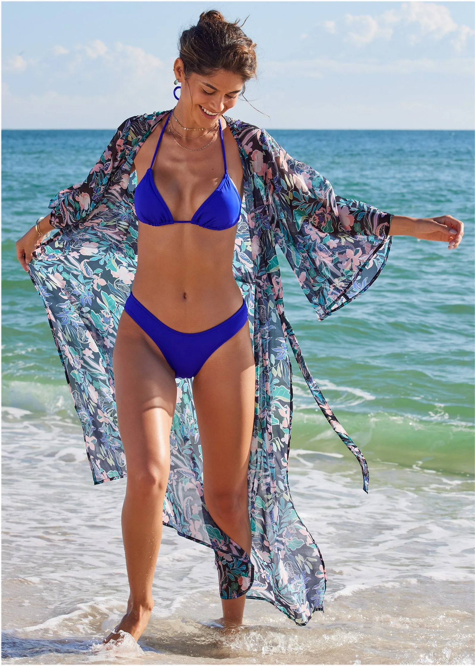 Bali Moderate Bikini Bottom - Cobalt Blue sold by VENUS