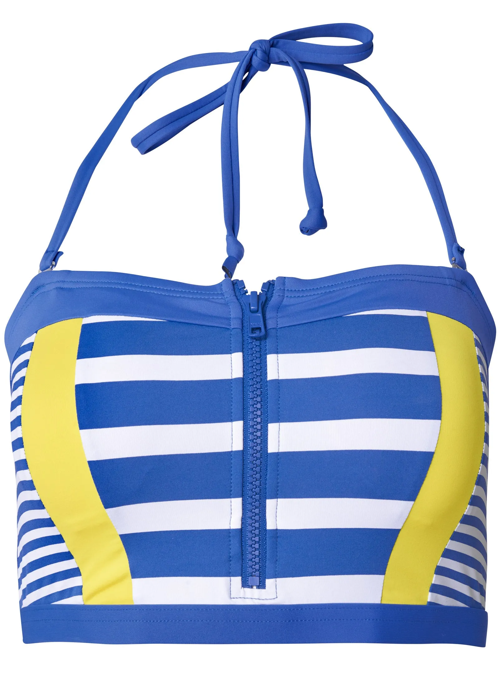 Zip-Front Bandeau Top - Mariner Stripes sold by VENUS product image thumbnail 3