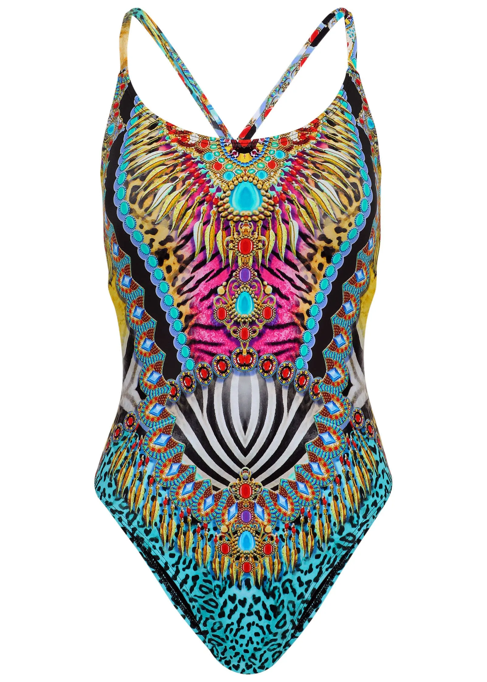 Bondi One-Piece Swimsuit - Mirrored Jungle sold by VENUS product image thumbnail 3