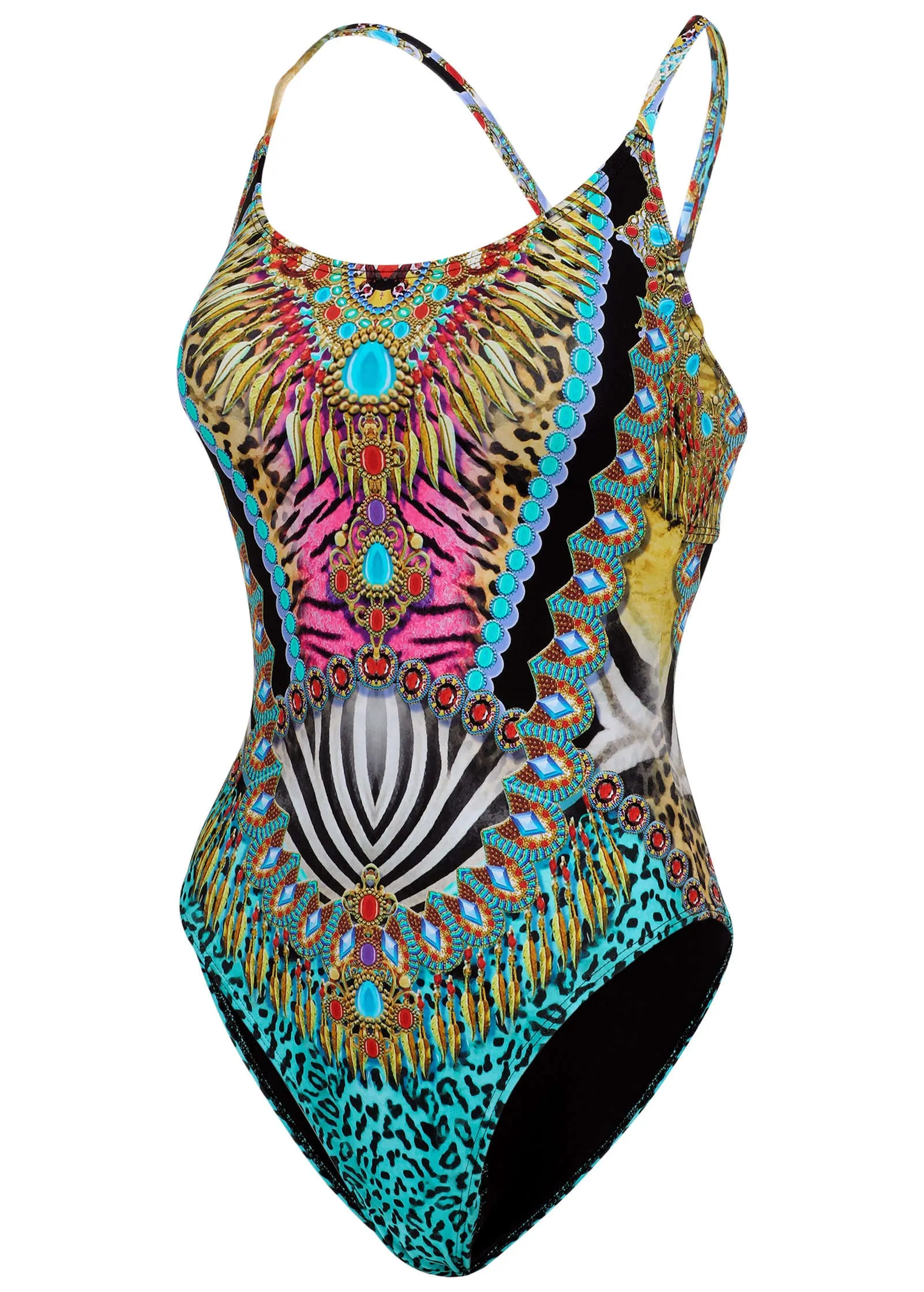 Bondi One-Piece Swimsuit - Mirrored Jungle sold by VENUS product image thumbnail 2