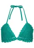 Crochet Bahamas Bikini Top - Tropical Green sold by VENUS