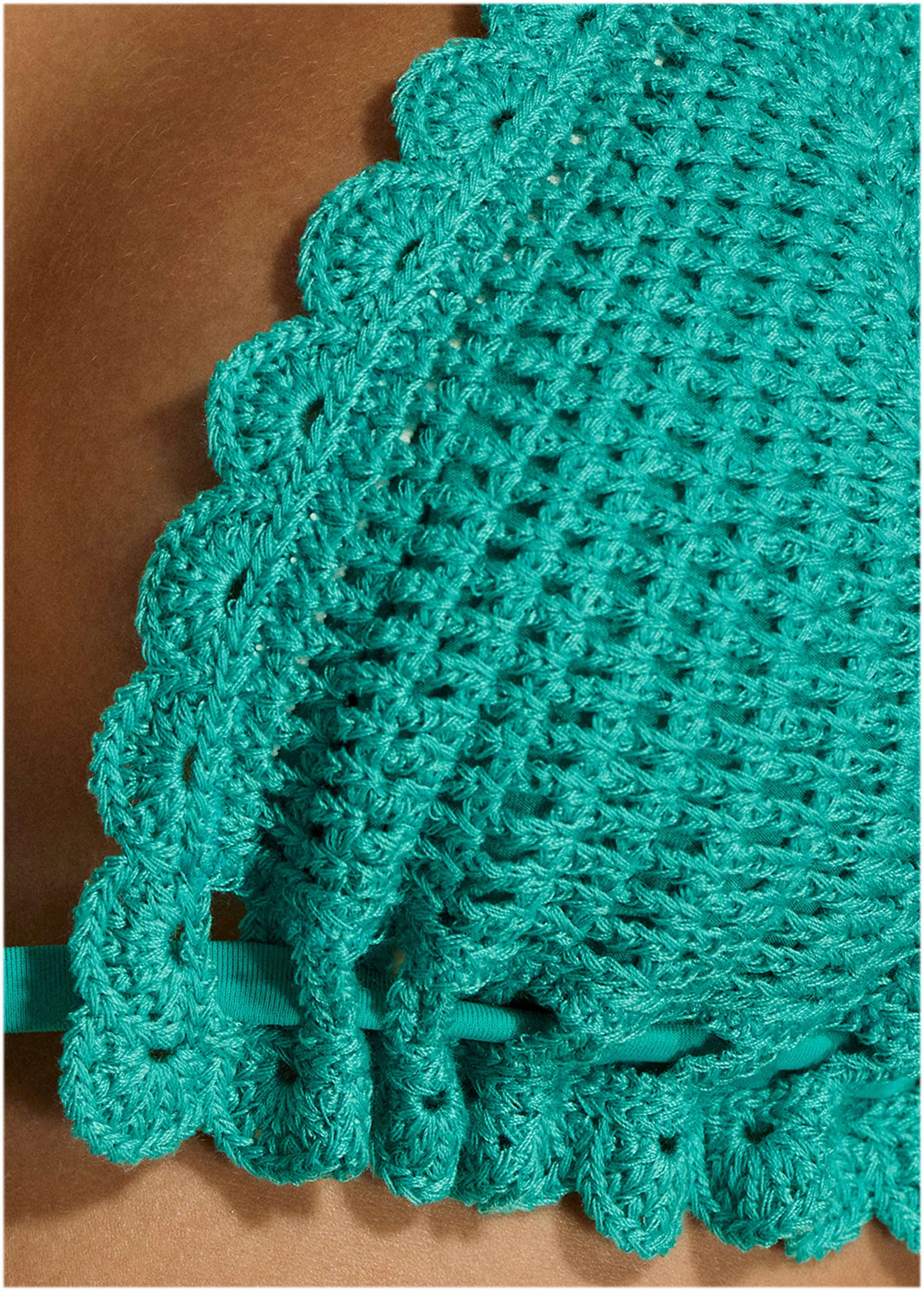 Crochet Bahamas Bikini Top - Tropical Green sold by VENUS product image thumbnail 4