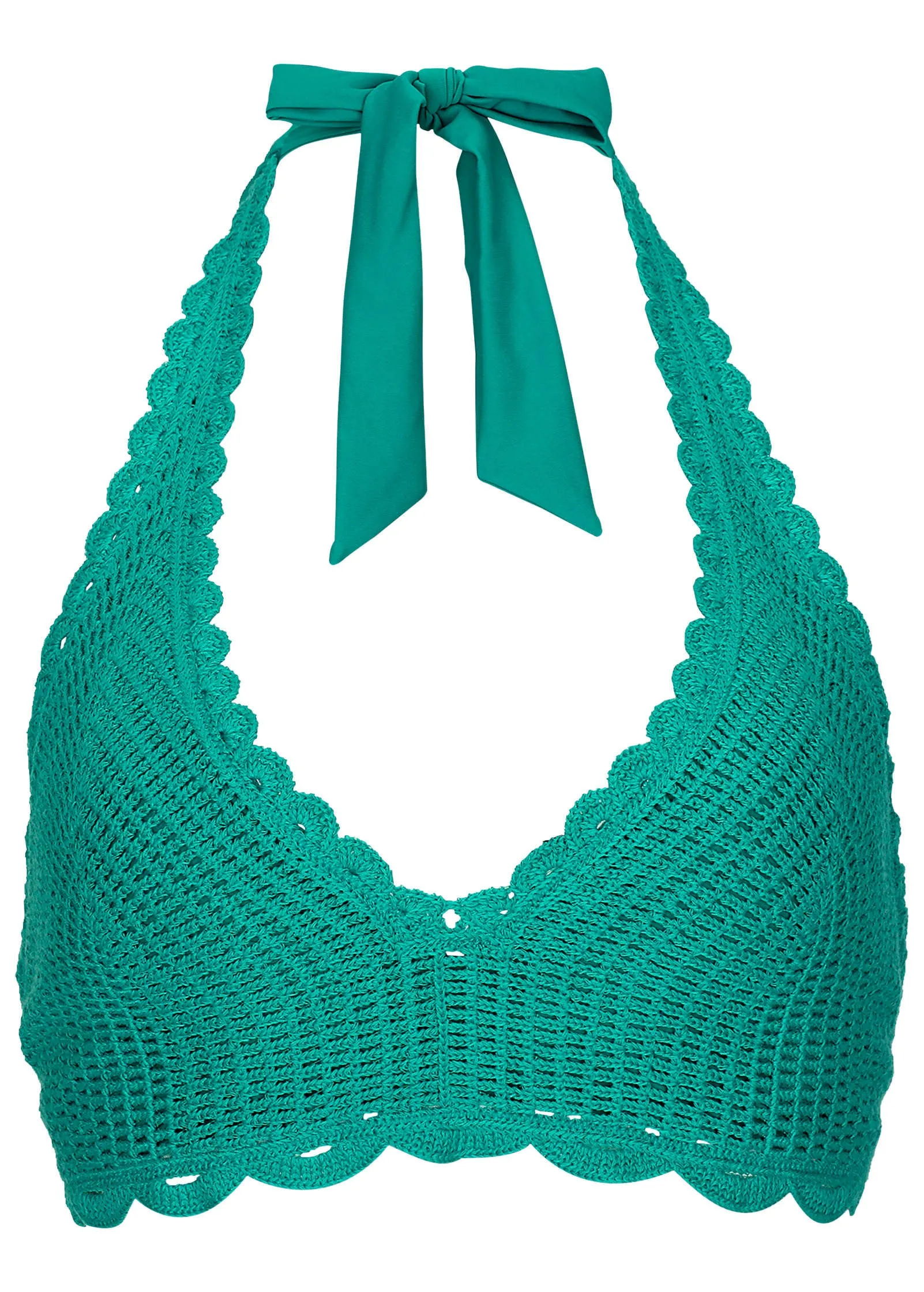 Crochet Anguilla Bikini Top - Tropical Green sold by VENUS product image thumbnail 4