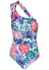 One Shoulder Swimsuit - Botanical Garden sold by VENUS