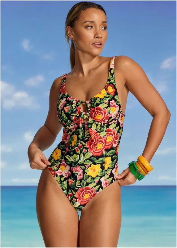 Floral Underwire Swimsuit - Havana Garden sold by VENUS