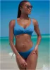 Bali Moderate Bikini Bottom - Azure Blue sold by VENUS