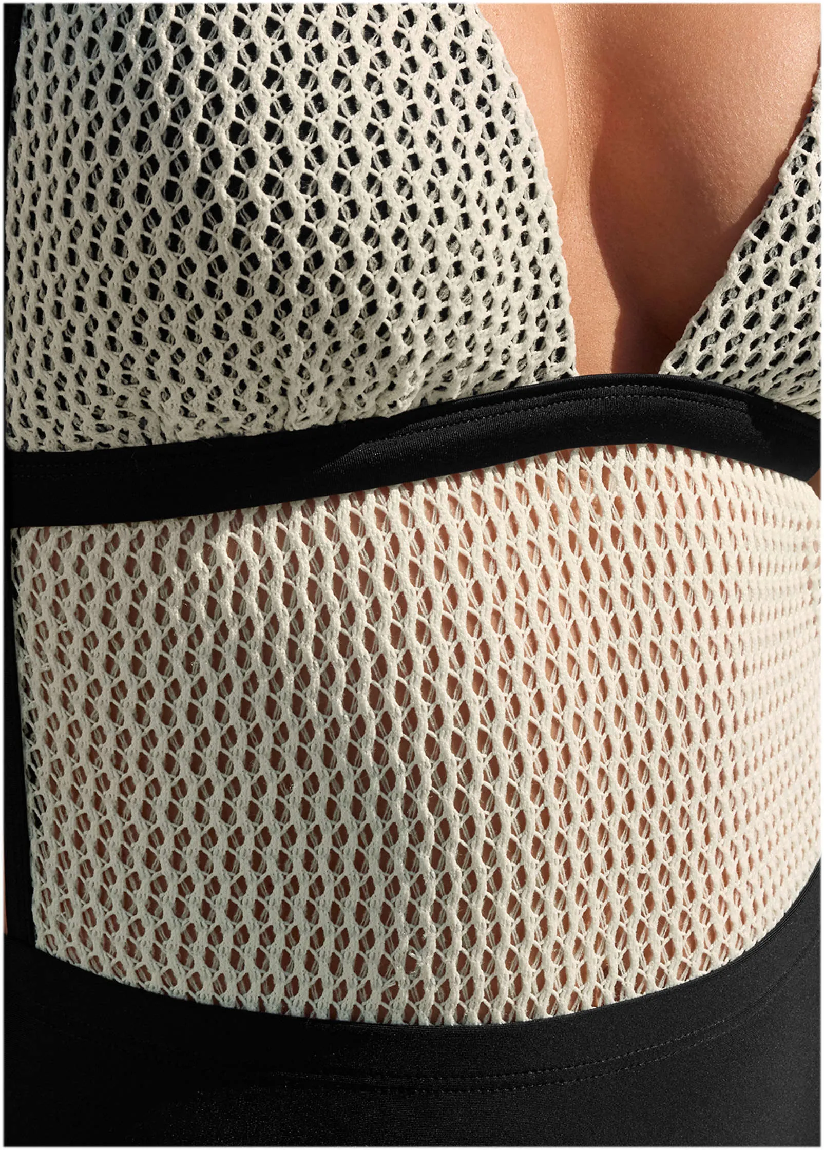 Crochet Open Back Swimsuit - Cream sold by VENUS product image thumbnail 3