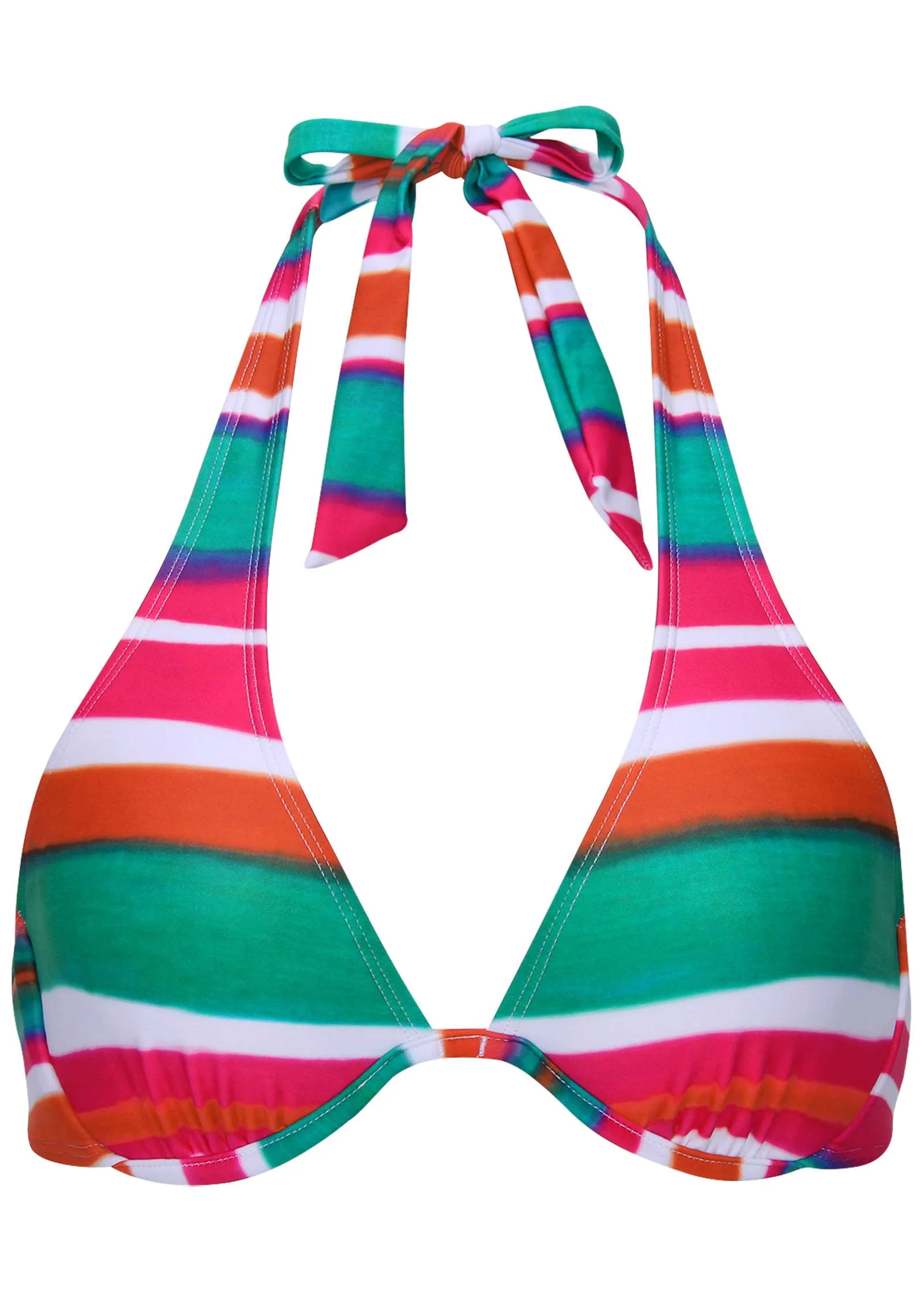 Belize Underwire Bikini Top - Watercolor Stripe sold by VENUS product image thumbnail 4