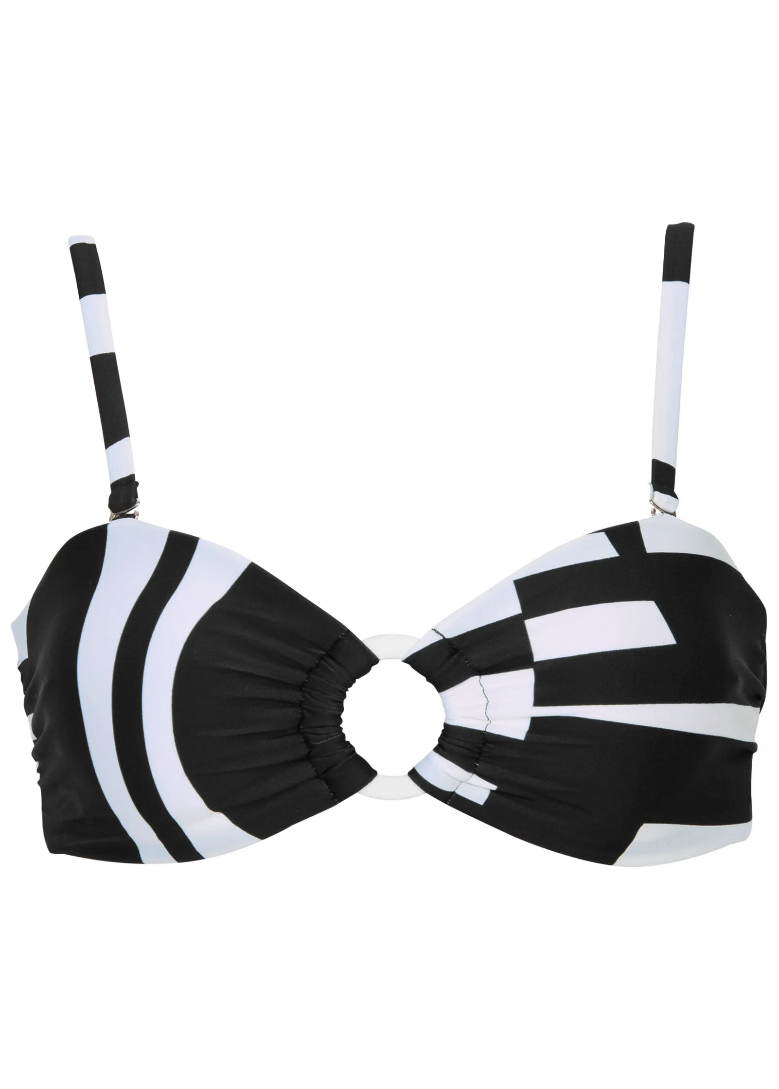 Ring Front Bikini Top - Modern Abstract sold by VENUS product image thumbnail 4