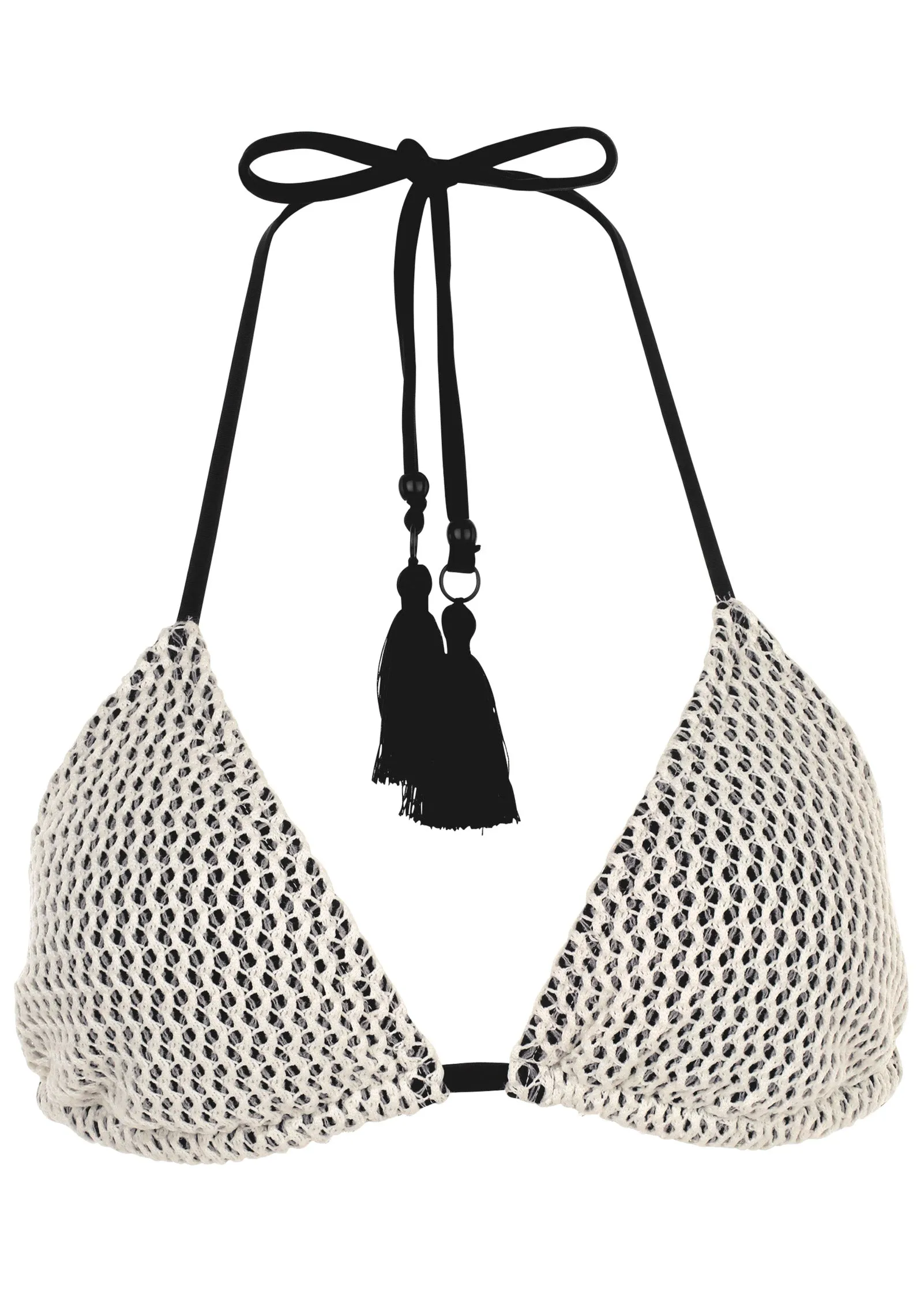Crochet Bahamas Bikini Top - Cream sold by VENUS product image thumbnail 4