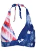 Anguilla Halter Bikini Top - Boardwalk Flag Small sold by VENUS