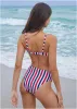 Tahiti Midi Bikini Bottom - Americana Stripe Large sold by VENUS