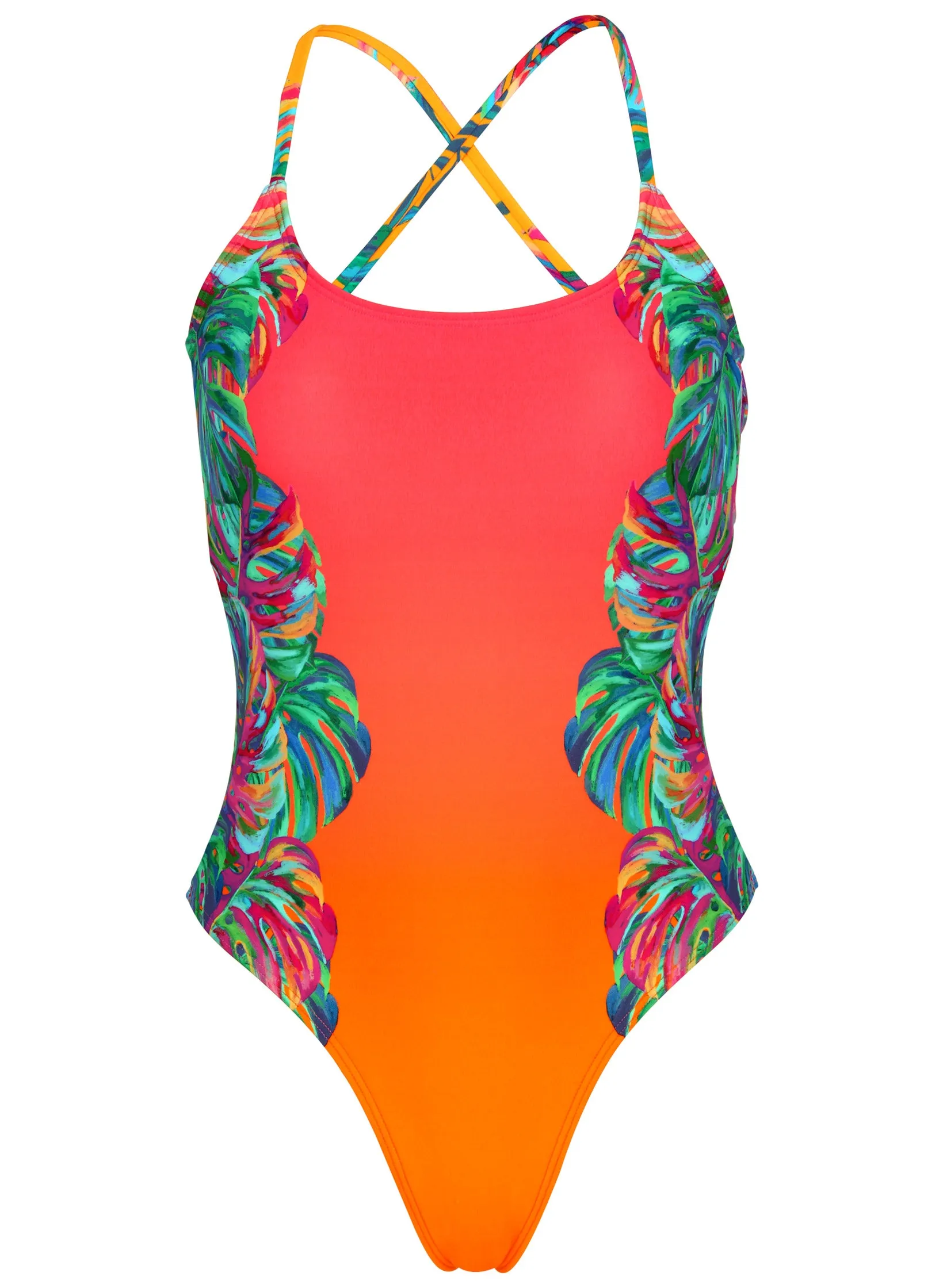 Bondi One-Piece Swimsuit - Tropical Sunset sold by VENUS product image thumbnail 4