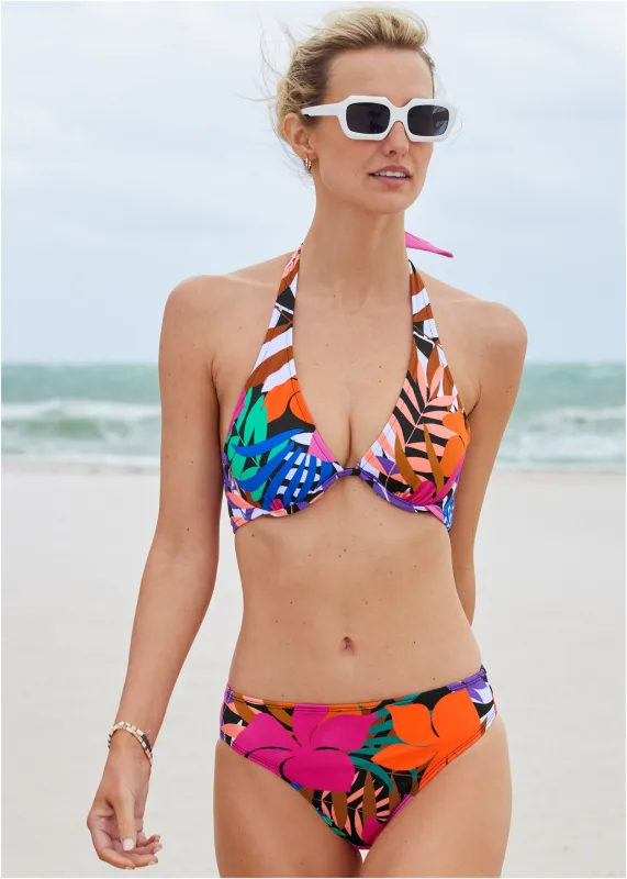 Belize Underwire Bikini Top - Tropical Floral Small sold by VENUS