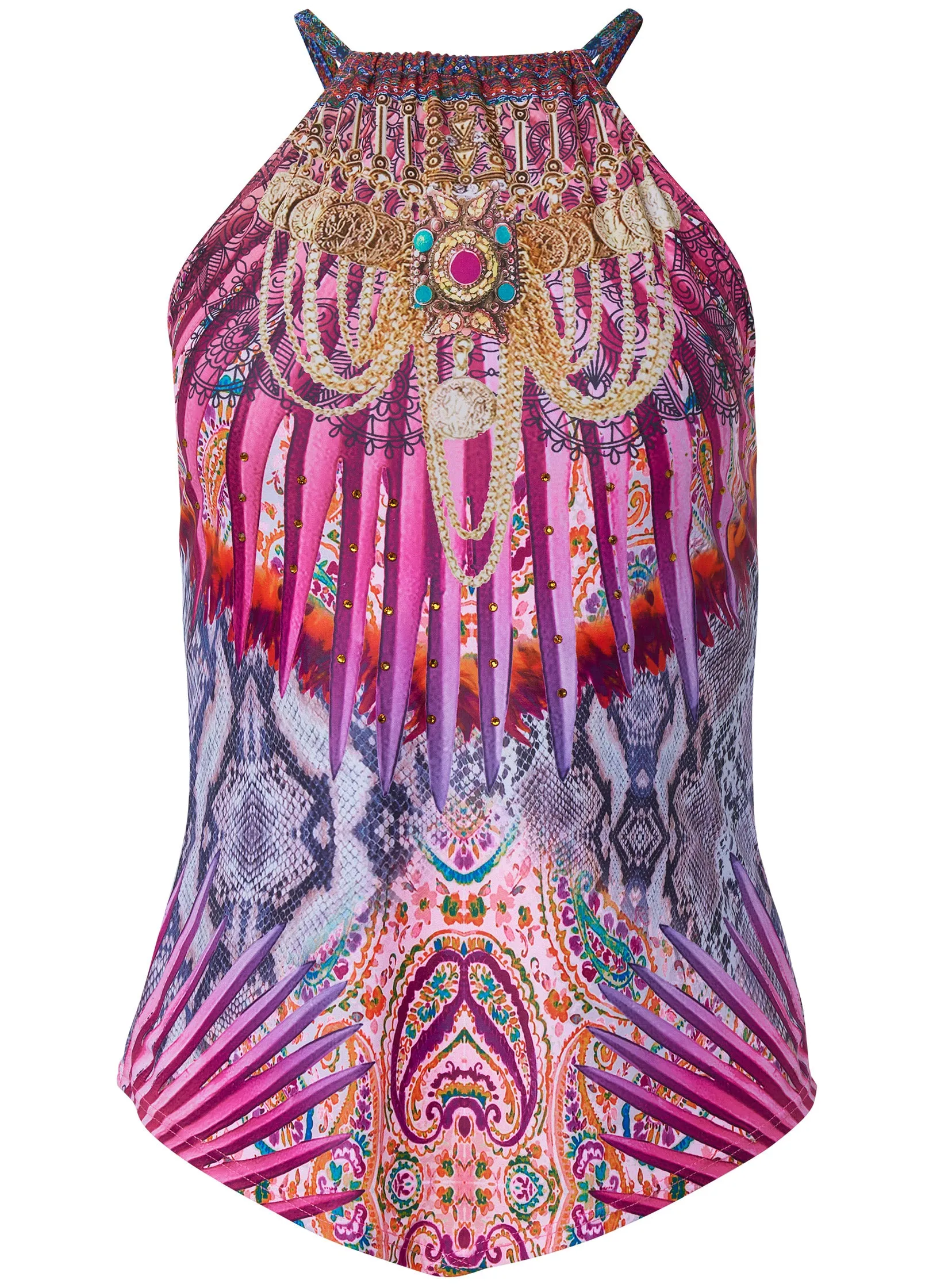 Hanky Hem High-Neck Tankini - Expression sold by VENUS product image thumbnail 5