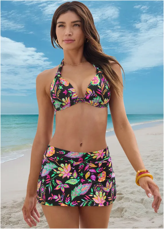 Aruba Swim Bikini Skirt - Field Floral sold by VENUS
